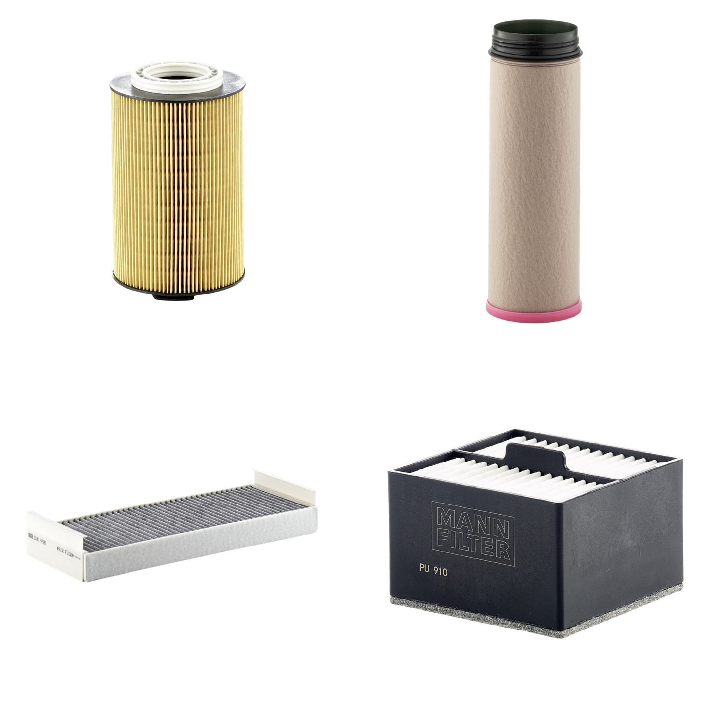 Kit Filtros de Ar Combustível Cabine Ar Condicionado Óleo - Mann-Filter - CF1640 - CUK4795 - HU1291/1Z - PU910 - (1)