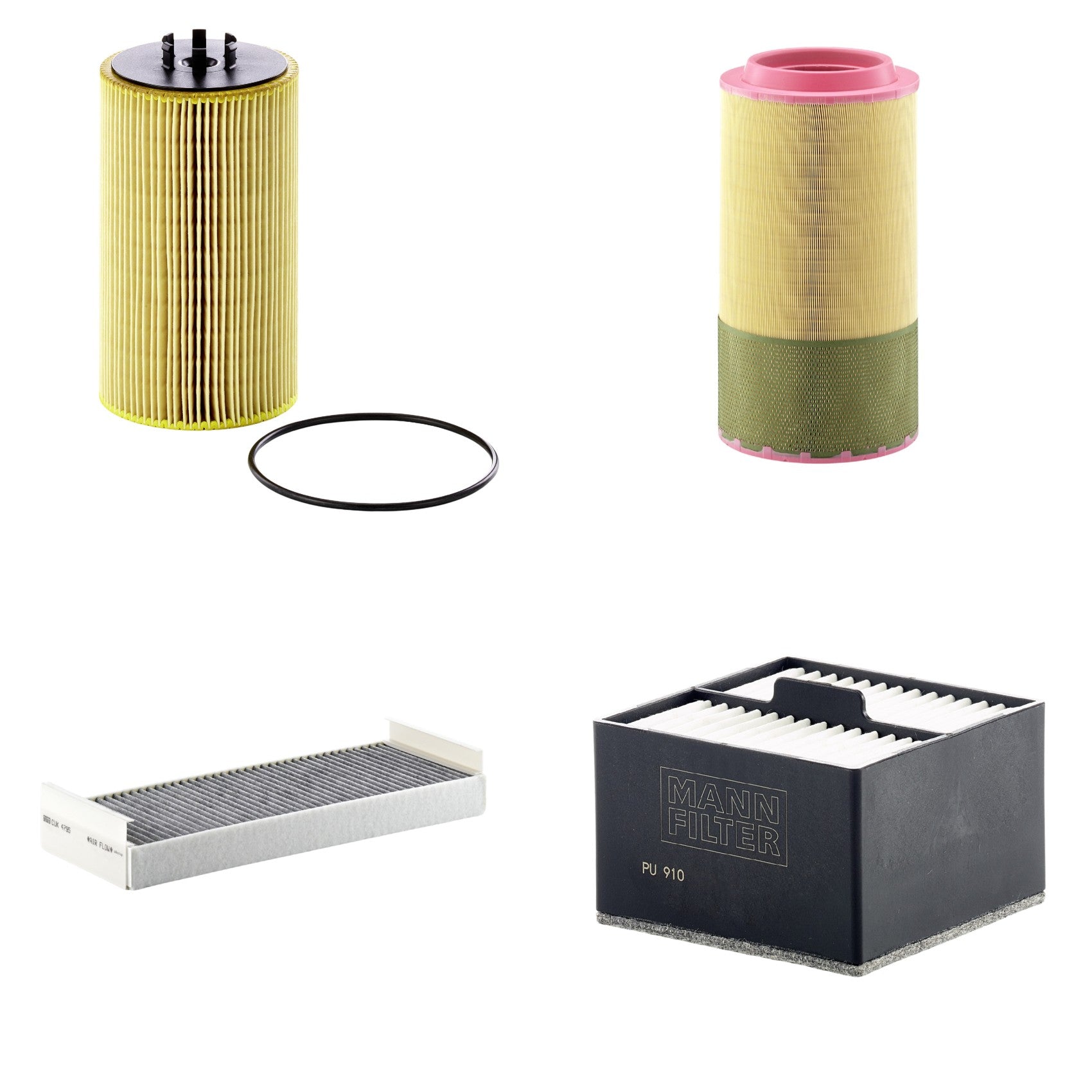 Kit Filtros de Ar Combustível Cabine Ar Condicionado Óleo - Mann-Filter - C271250/1 - CUK4795 - HU13125/3x - PU910 - (1)