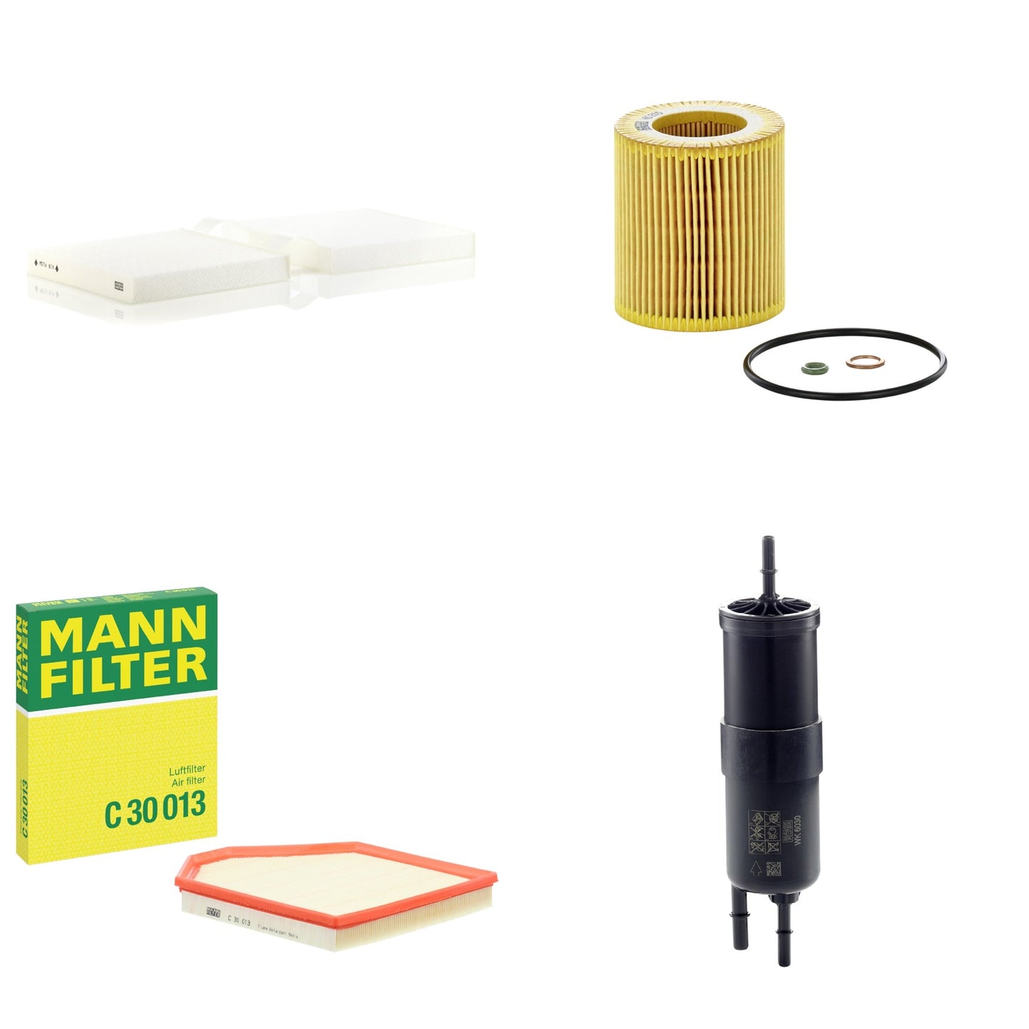 Kit Filtros de Ar Combustível Cabine Ar Condicionado Óleo - Mann-Filter - C30013 - CU19004 - HU816X - WK6030 - (1)