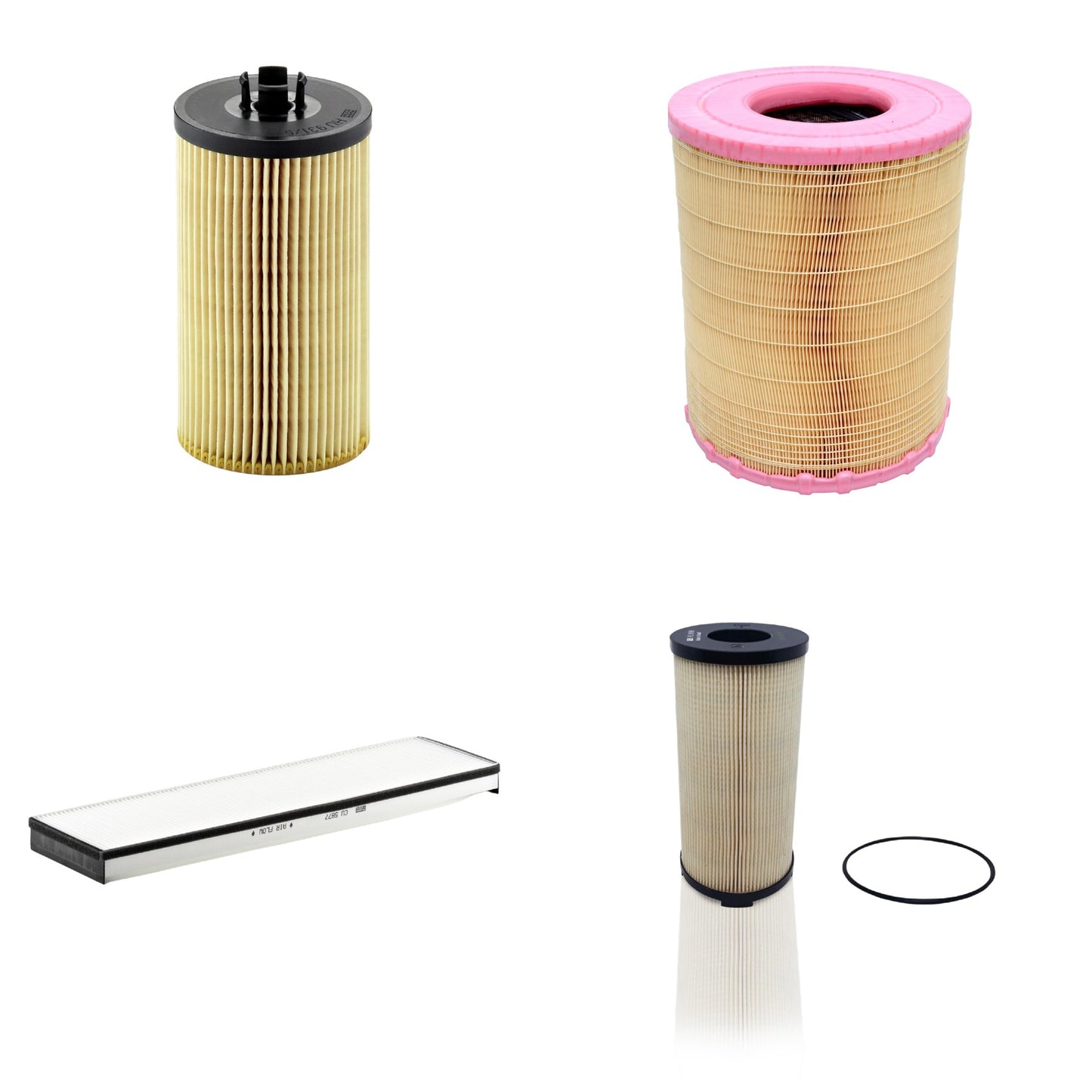 Kit Filtros de Ar Combustível Cabine Ar Condicionado Óleo - Mann-Filter - C281012 - CU5877 - HU931/5x - PU9198x - (1)