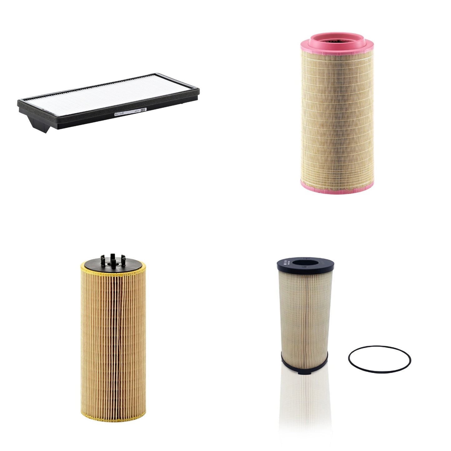 Kit Filtros de Ar Combustível Cabine Ar Condicionado Óleo - Mann-Filter - C271340 - CU4469 - HU12110x - PU9198x - (1)