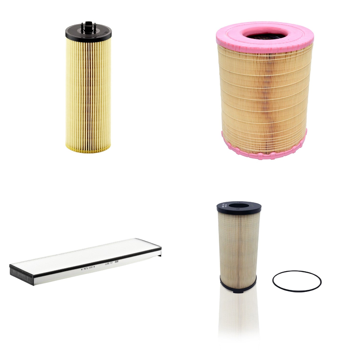 Kit Filtros de Ar Combustível Cabine Ar Condicionado Óleo - Mann-Filter - C281012 - CU5877 - HU945/2x - PU9198x - (1)