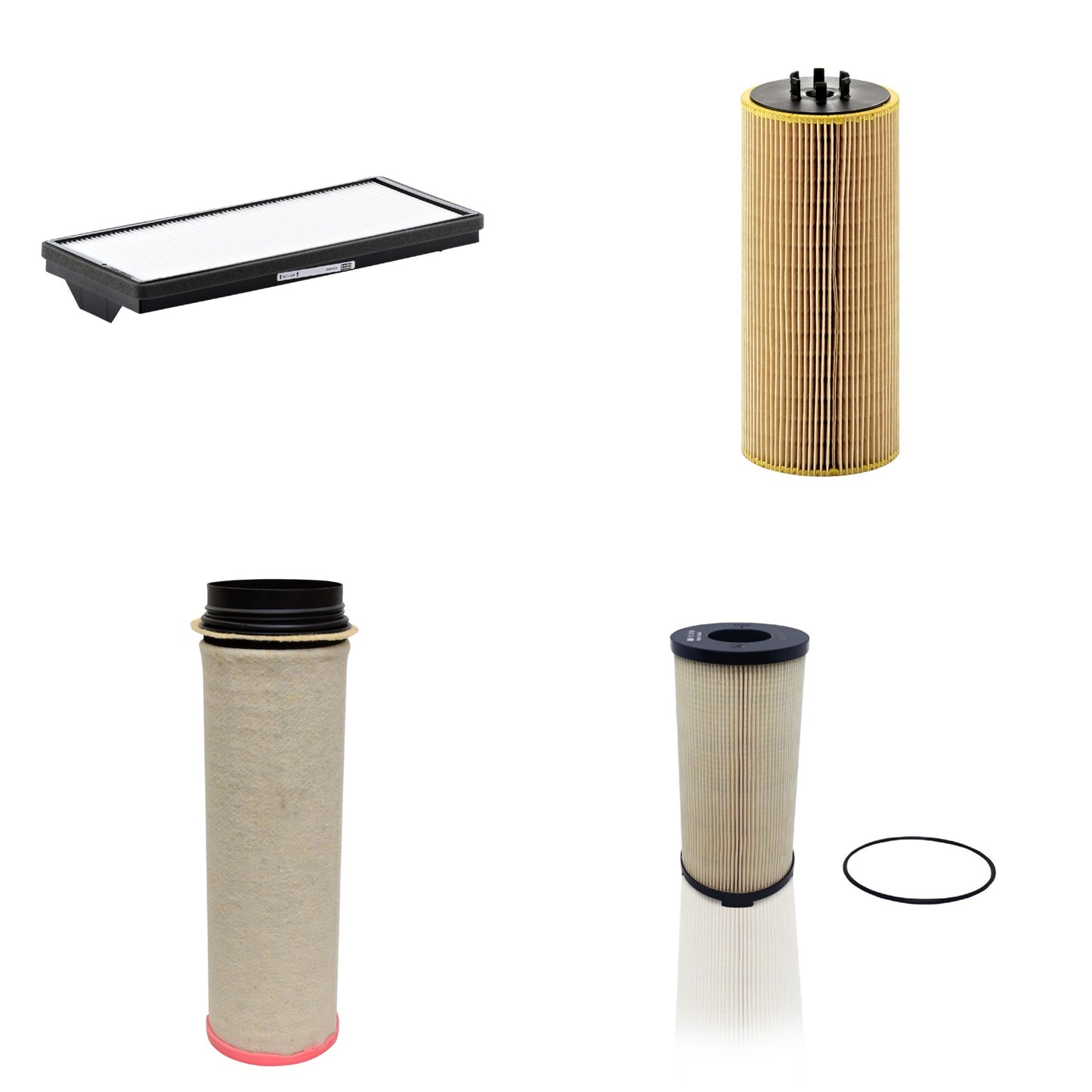Kit Filtros de Ar Combustível Cabine Ar Condicionado Óleo - Mann-Filter - CF1651 - CU4469 - HU12110x - PU9198x - (1)