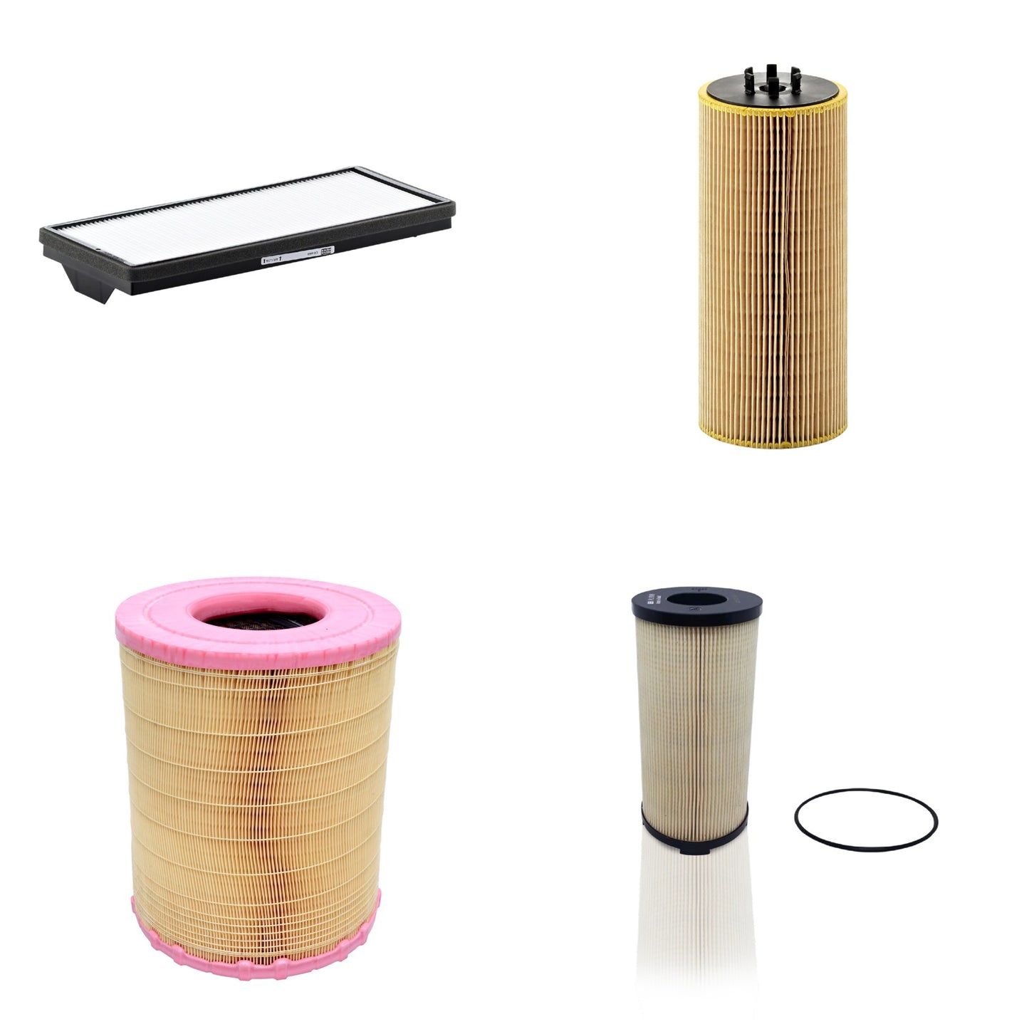 Kit Filtros de Ar Combustível Cabine Ar Condicionado Óleo - Mann-Filter - C281012 - CU4469 - HU12110x - PU9198x - (1)