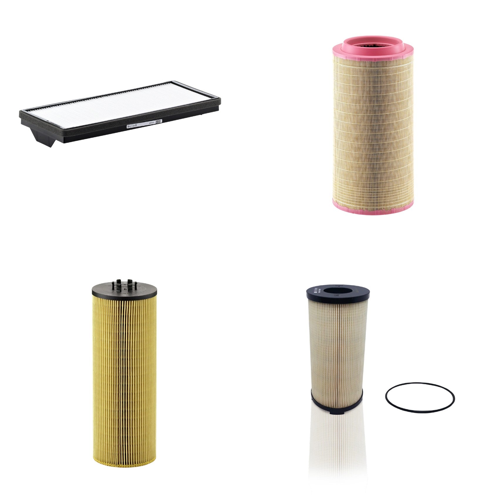 Kit Filtros de Ar Combustível Cabine Ar Condicionado Óleo - Mann-Filter - C271340 - CU4469 - HU12140x - PU9198x - (1)