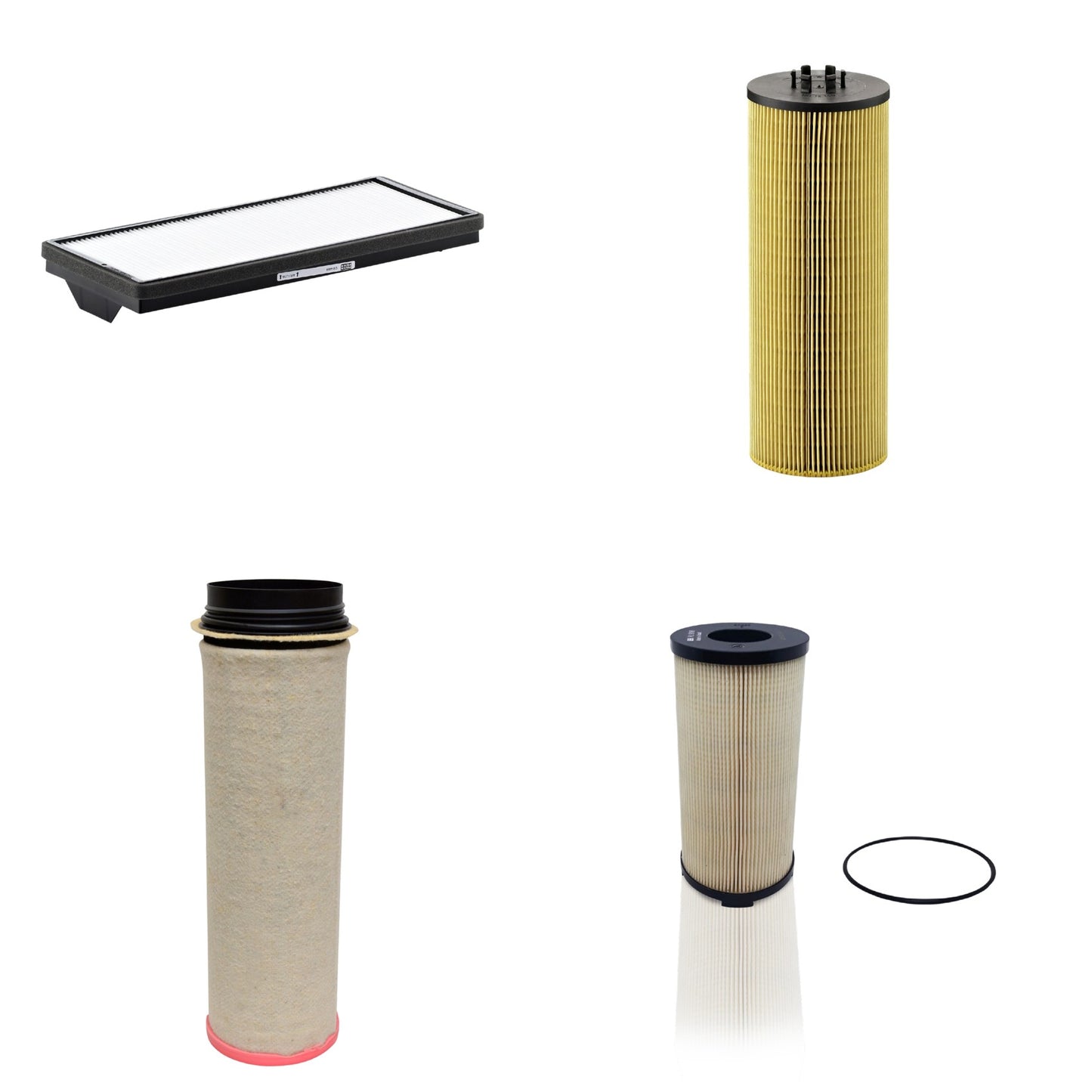 Kit Filtros de Ar Combustível Cabine Ar Condicionado Óleo - Mann-Filter - CF1651 - CU4469 - HU12140x - PU9198x - (1)