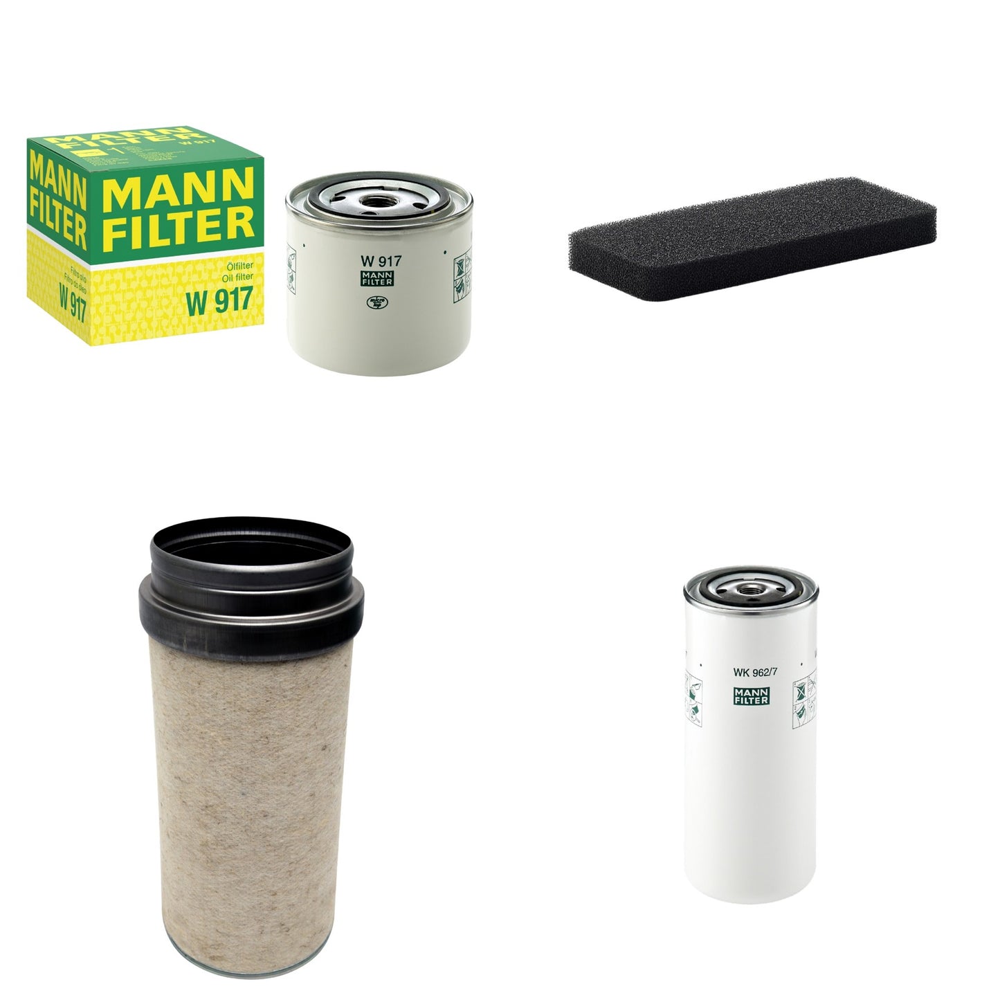 Kit Filtros de Ar Combustível Cabine Ar Condicionado Óleo - Mann-Filter - CF2000 - CU2101 - W917 - WK962/7 - (1)