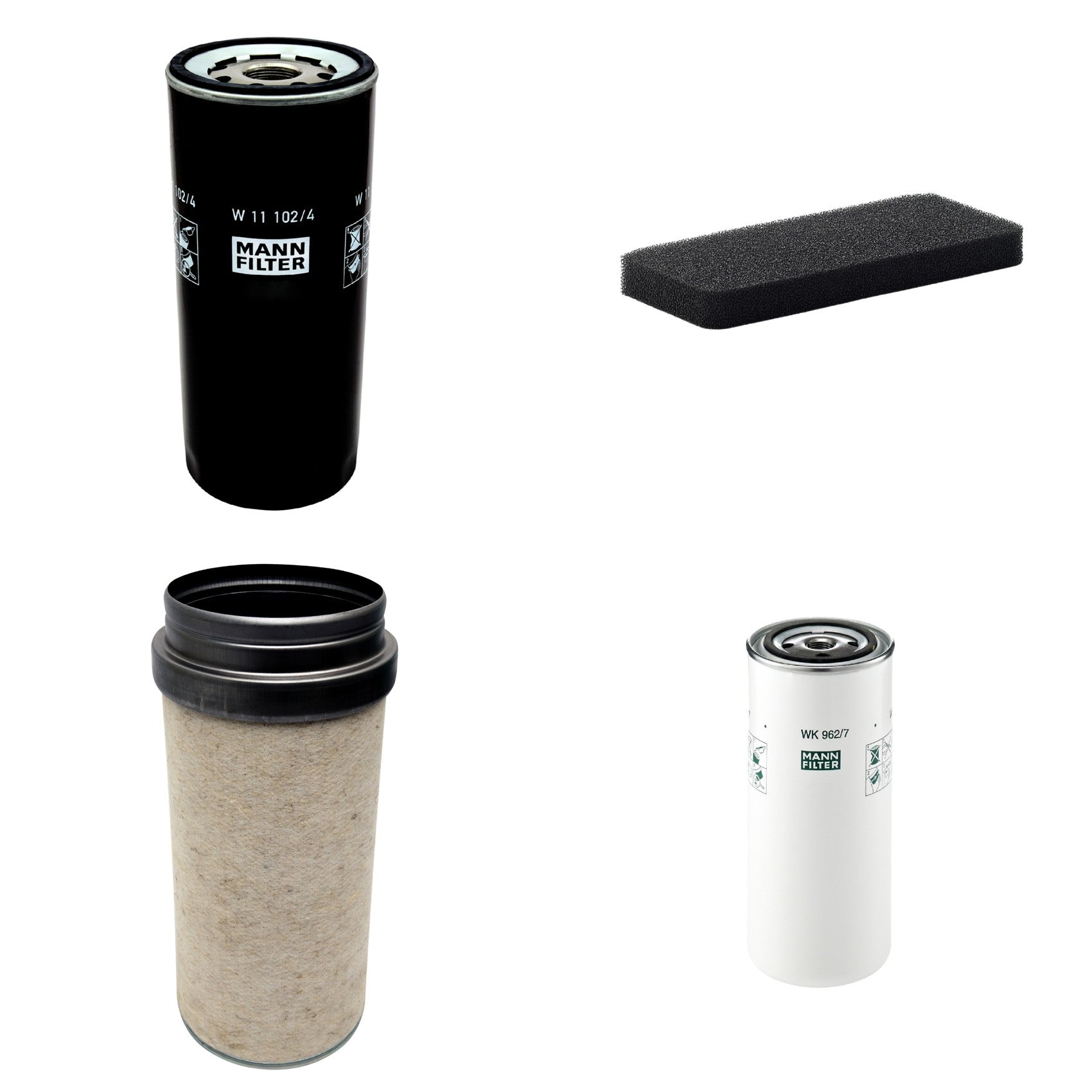 Kit Filtros de Ar Combustível Cabine Ar Condicionado Óleo - Mann-Filter - CF2000 - CU2101 - W11102/4 - WK962/7 - (1)