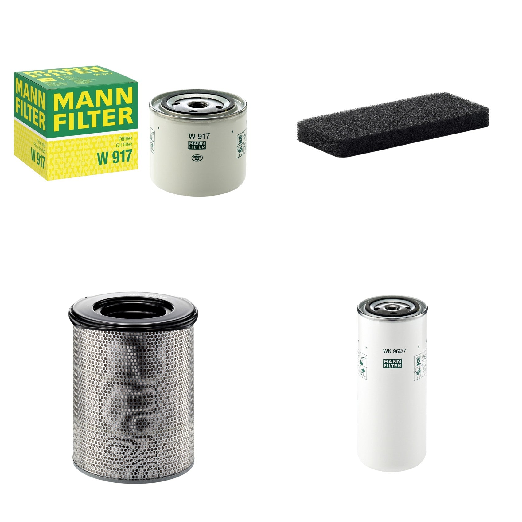 Kit Filtros de Ar Combustível Cabine Ar Condicionado Óleo - Mann-Filter - C321500 - CU2101 - W917 - WK962/7 - (1)