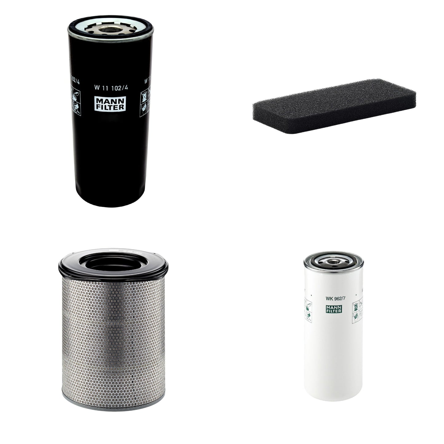 Kit Filtros de Ar Combustível Cabine Ar Condicionado Óleo - Mann-Filter - C321500 - CU2101 - W11102/4 - WK962/7 - (1)
