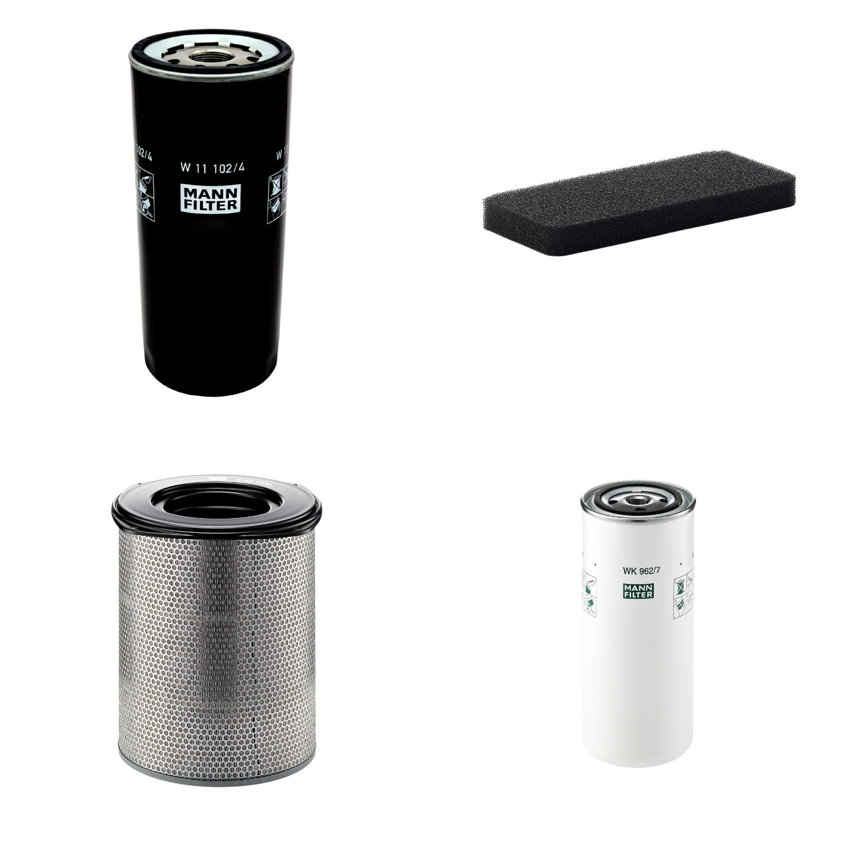 Kit Filtros de Ar Combustível Cabine Ar Condicionado Óleo - Mann-Filter - C321500 - CU2101 - W11102/4 - WK962/7 - (1)