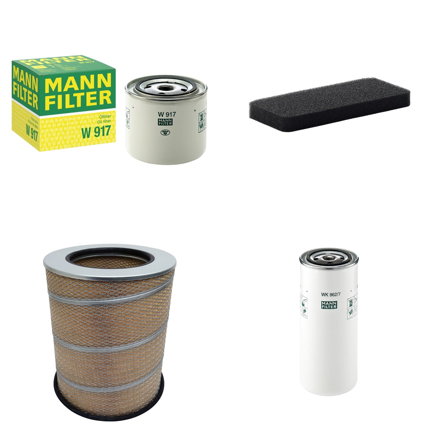 Kit Filtros de Ar Combustível Cabine Ar Condicionado Óleo - Mann-Filter - C341500 - CU2101 - W917 - WK962/7 - (1)
