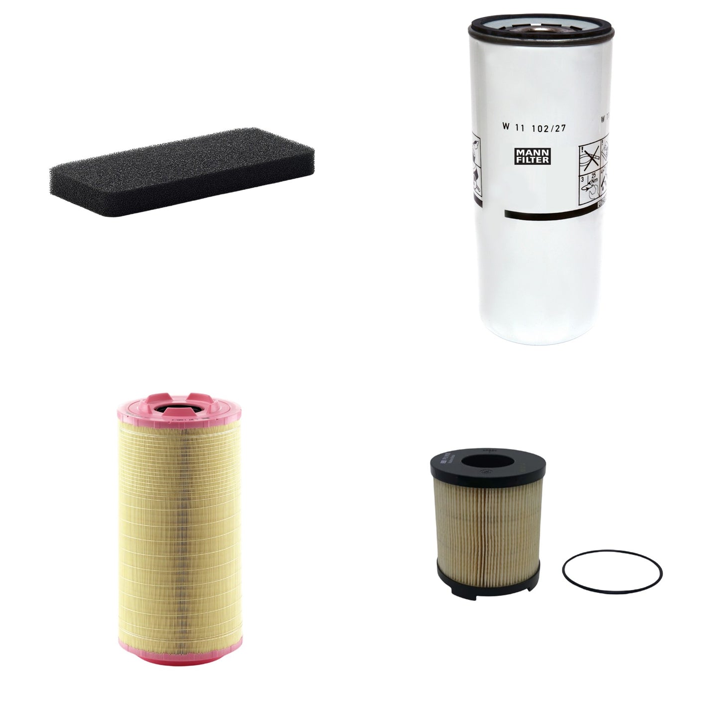 Kit Filtros de Ar Combustível Cabine Ar Condicionado Óleo - Mann-Filter - C271320/3 - CU2101 - PU9105x - W11102/27 - (1)