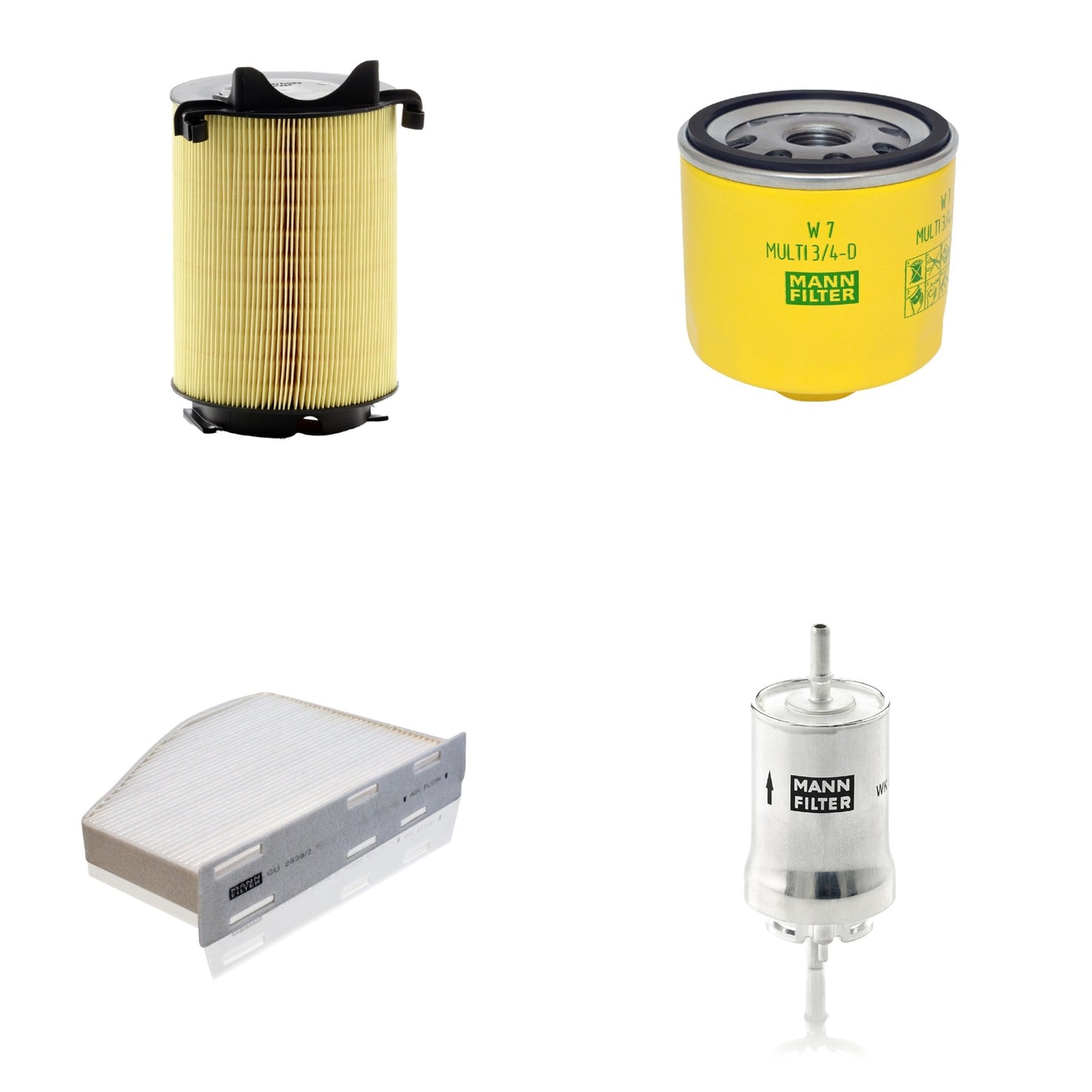 Kit Filtros de Ar Combustível Cabine Ar Condicionado Óleo - Mann-Filter - C14130 - CU2939/2 - W7MULTI3/4-D - WK59x - (1)