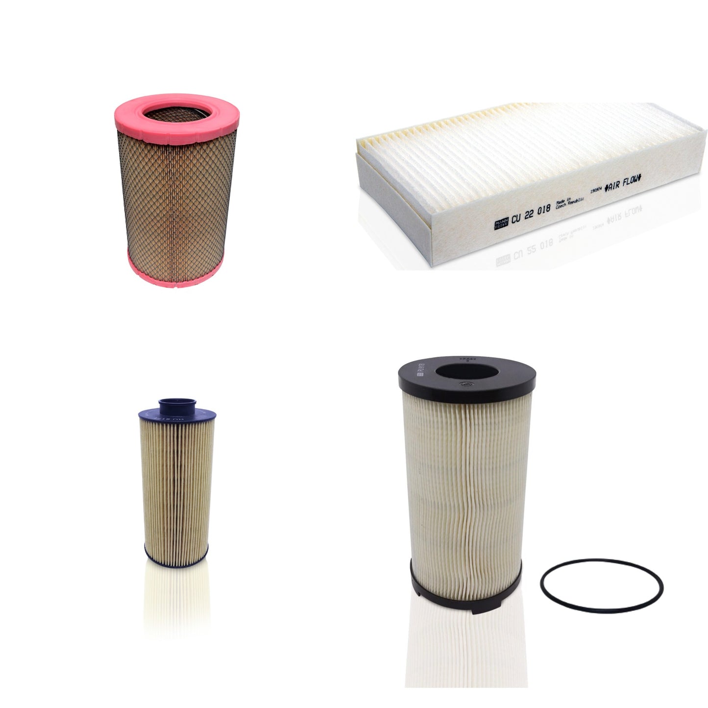 Kit Filtros de Ar Combustível Cabine Ar Condicionado Óleo - Mann-Filter - C27830 - CU22018 - HU8171 - PU9178x - (1)