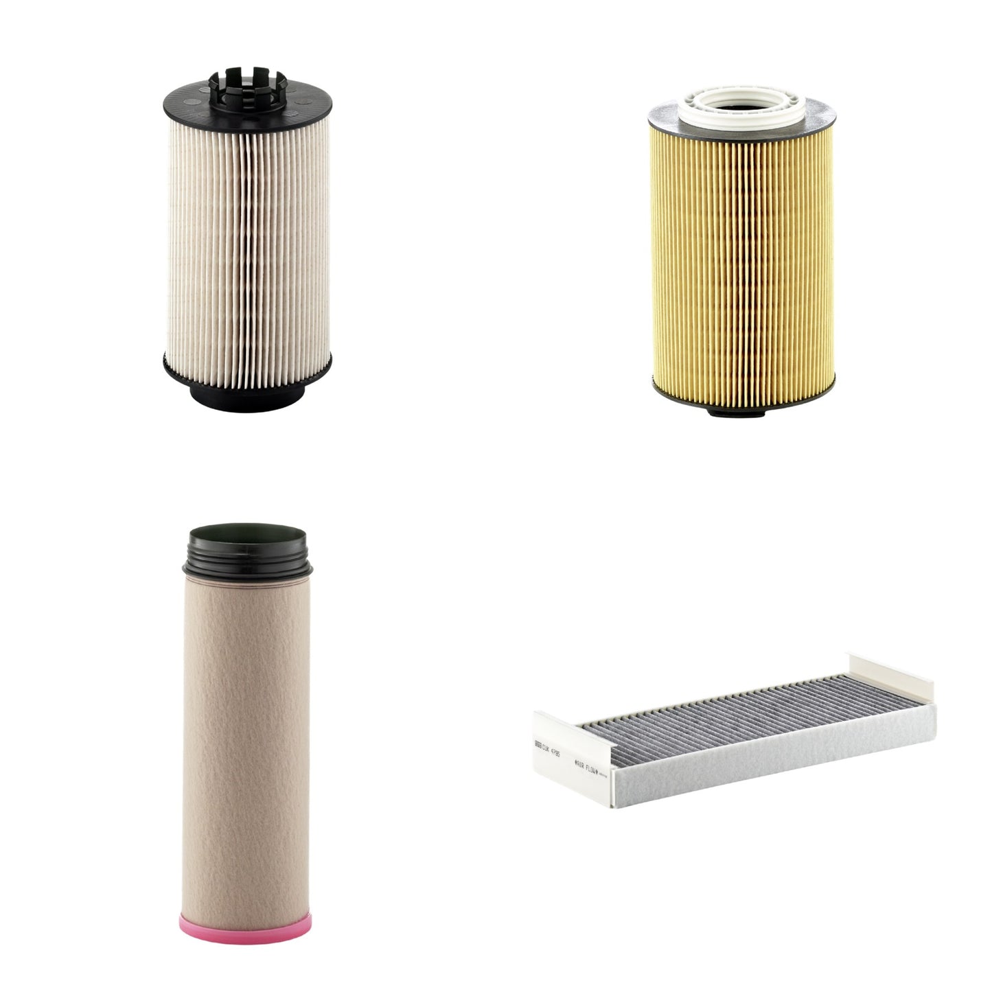 Kit Filtros de Ar Combustível Cabine Ar Condicionado Óleo - Mann-Filter - CF1640 - CUK4795 - HU1291/1Z - PU1059x - (1)
