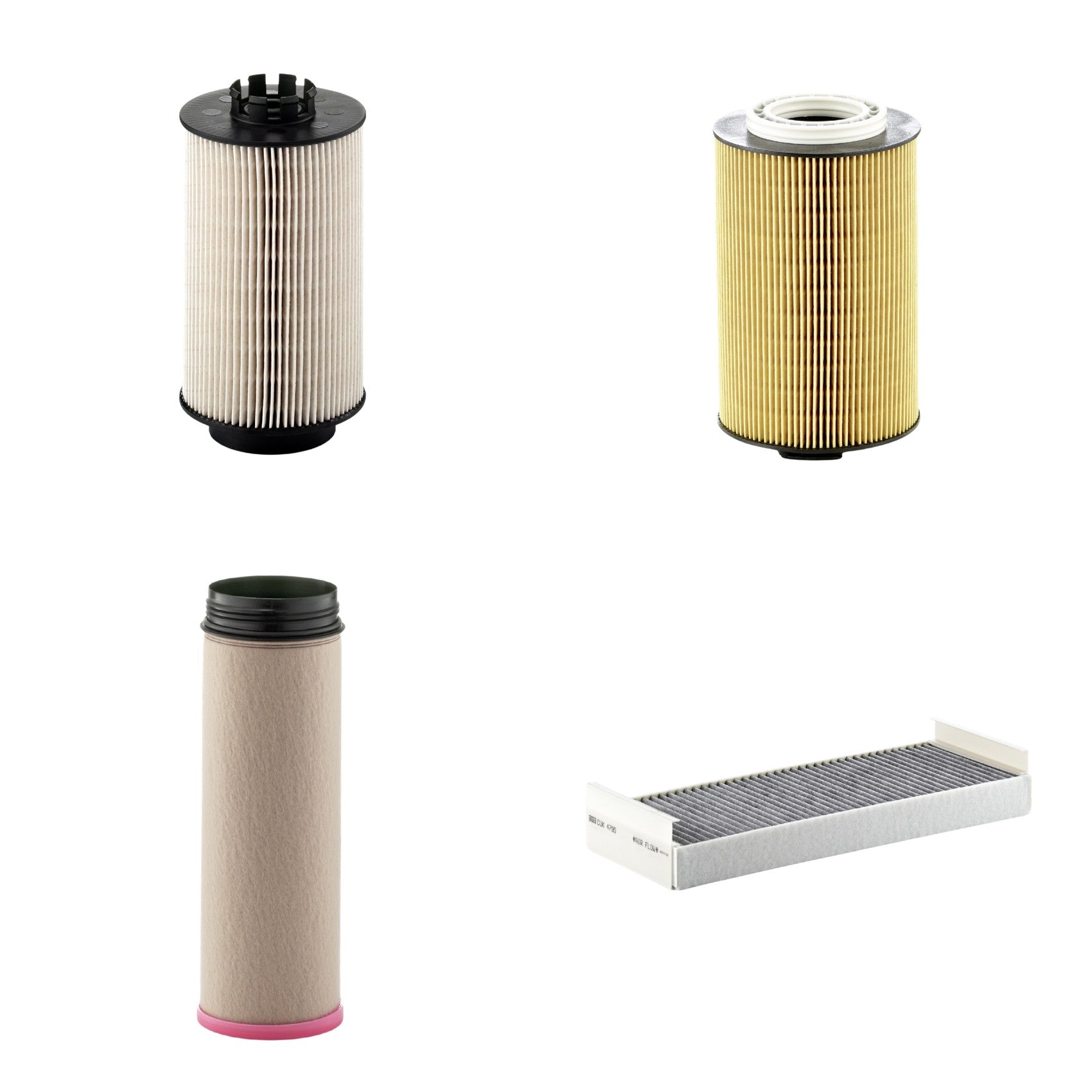 Kit Filtros de Ar Combustível Cabine Ar Condicionado Óleo - Mann-Filter - CF1640 - CUK4795 - HU1291/1Z - PU1059x - (1)