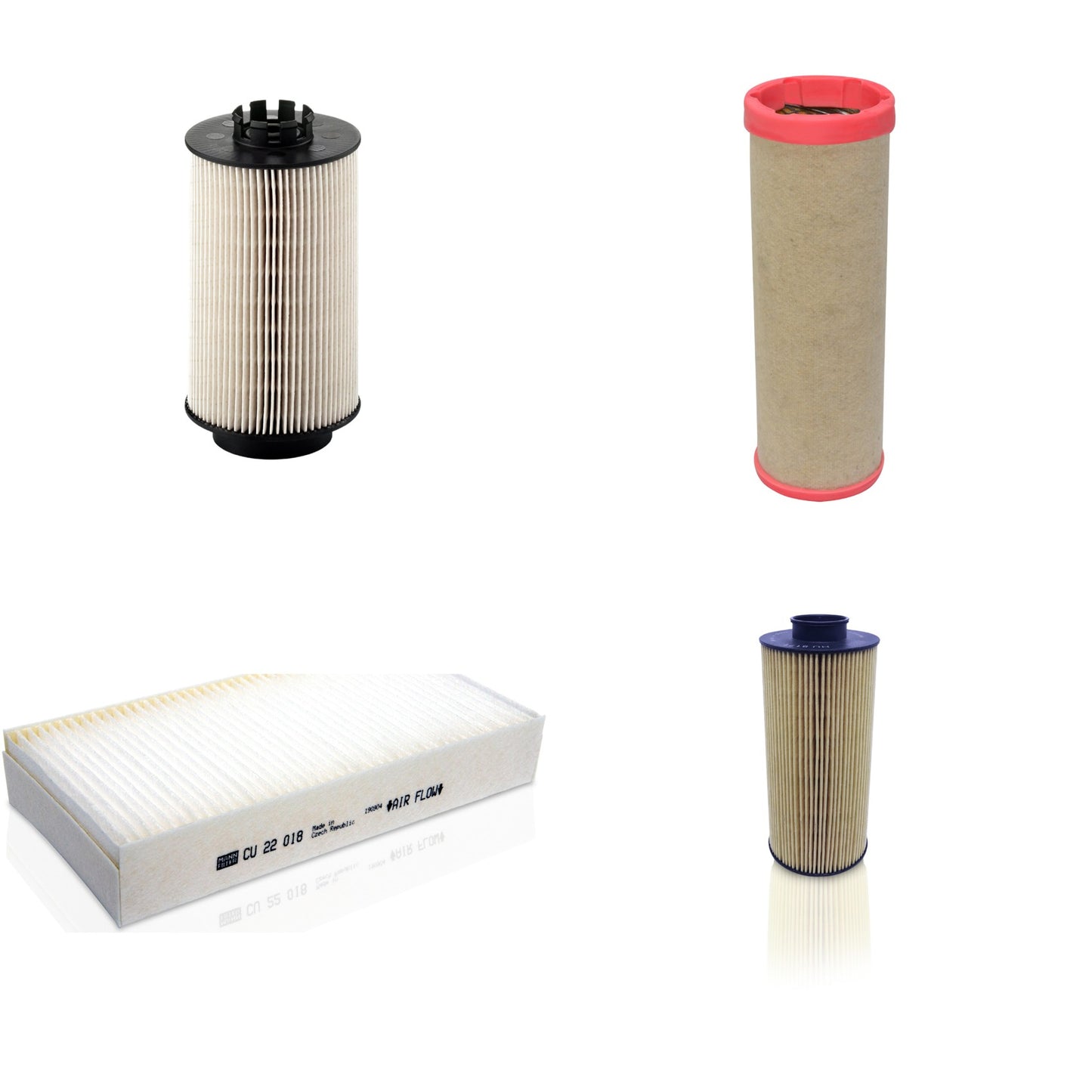 Kit Filtros de Ar Combustível Cabine Ar Condicionado Óleo - Mann-Filter - CF1552 - CU22018 - HU8171 - PU1059x - (1)