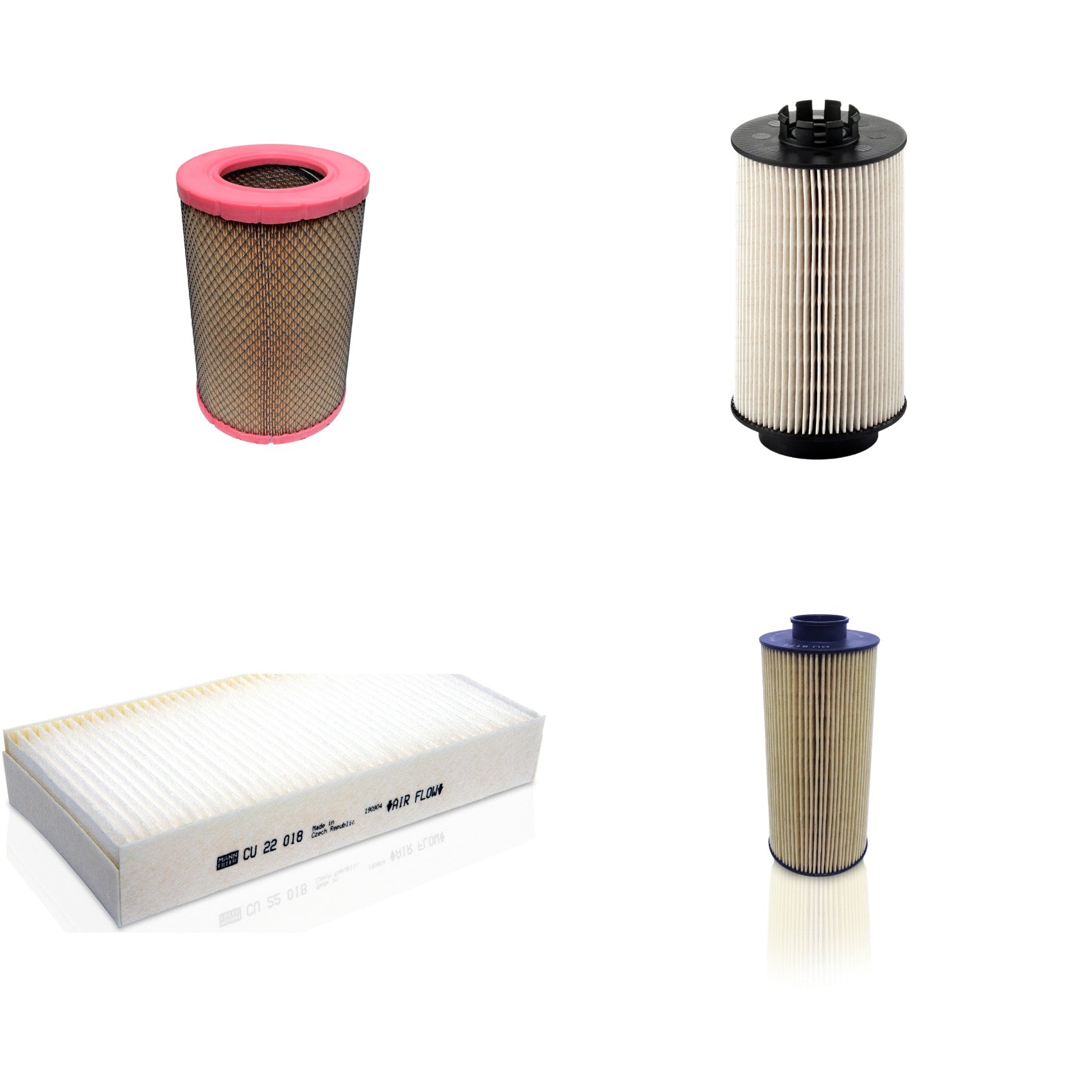 Kit Filtros de Ar Combustível Cabine Ar Condicionado Óleo - Mann-Filter - C27830 - CU22018 - HU8171 - PU1059x - (1)