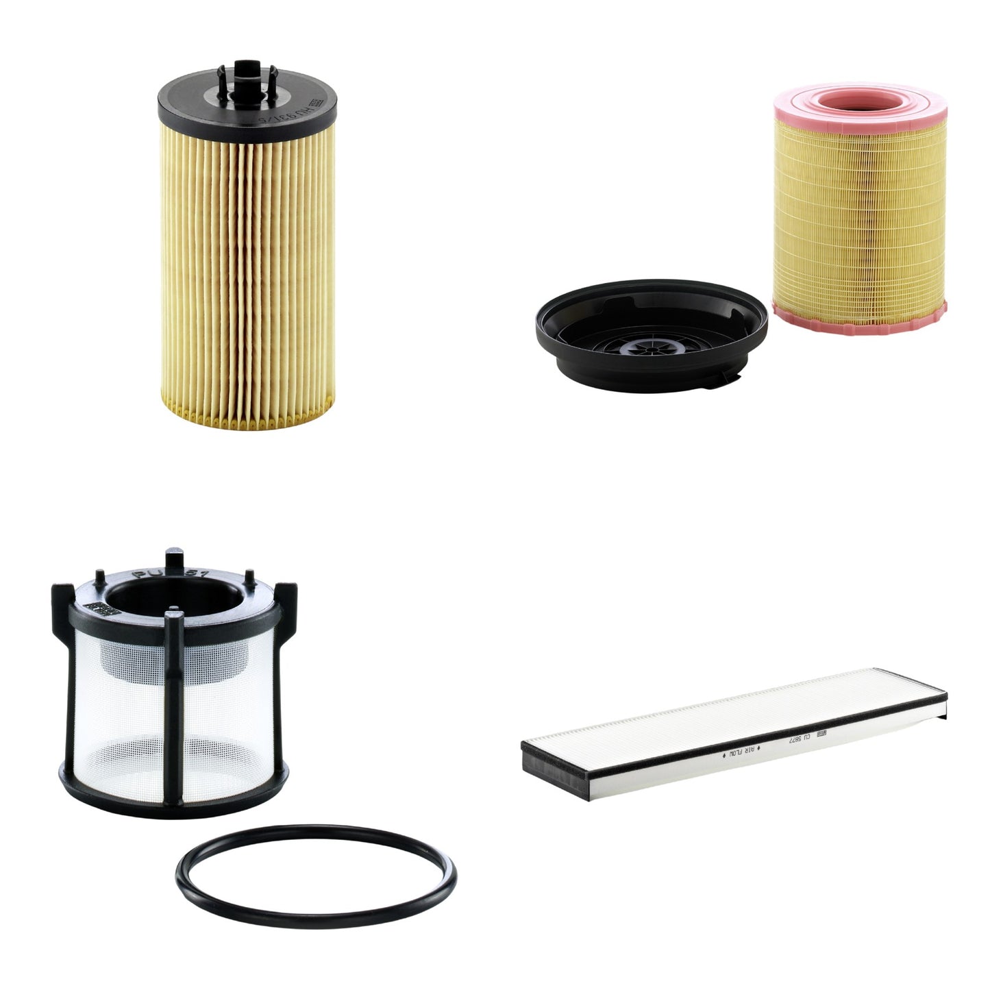 Kit Filtros de Ar Combustível Cabine Ar Condicionado Óleo - Mann-Filter - C29010KIT - CU5877 - HU931/5x - PU51X - (1)