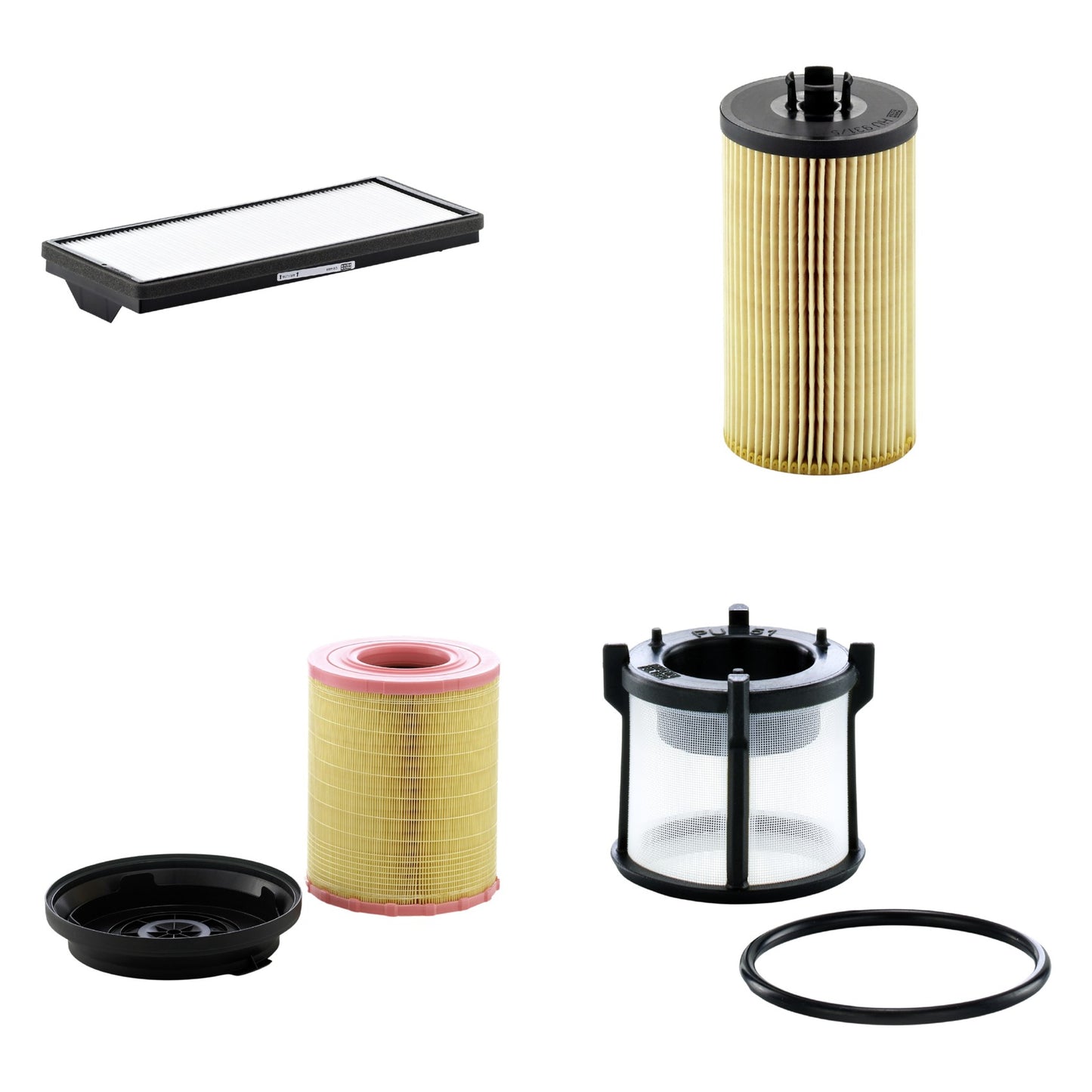 Kit Filtros de Ar Combustível Cabine Ar Condicionado Óleo - Mann-Filter - C29010KIT - CU4469 - HU931/5x - PU51X - (1)