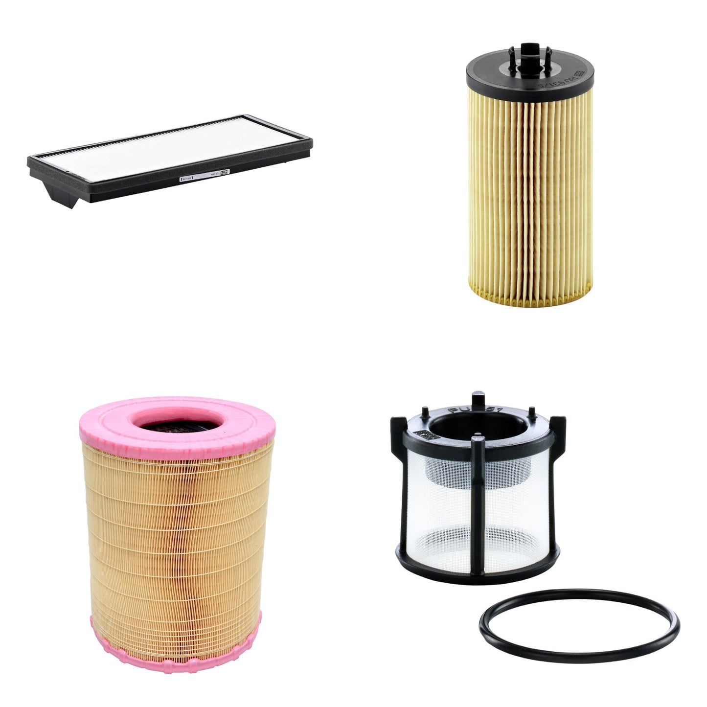 Kit Filtros de Ar Combustível Cabine Ar Condicionado Óleo - Mann-Filter - C281012 - CU4469 - HU931/5x - PU51X - (1)