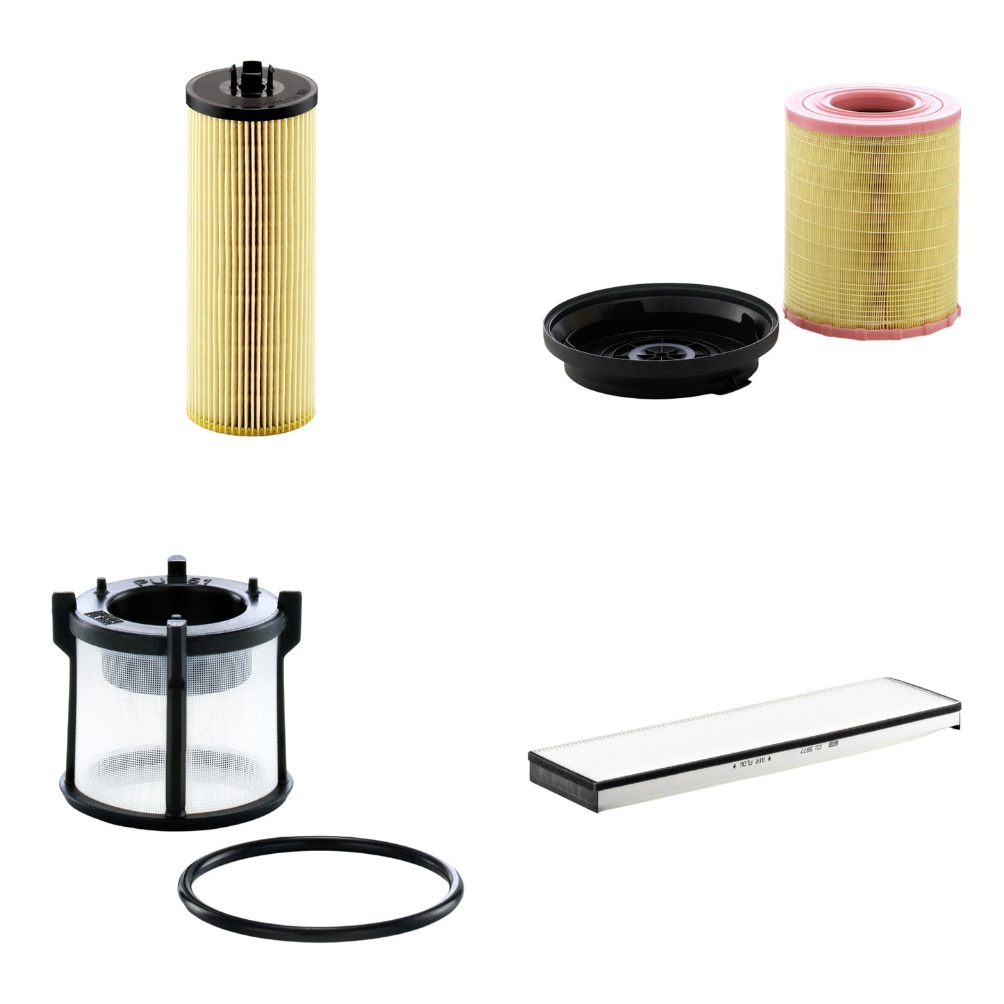 Kit Filtros de Ar Combustível Cabine Ar Condicionado Óleo - Mann-Filter - C29010KIT - CU5877 - HU945/2x - PU51X - (1)