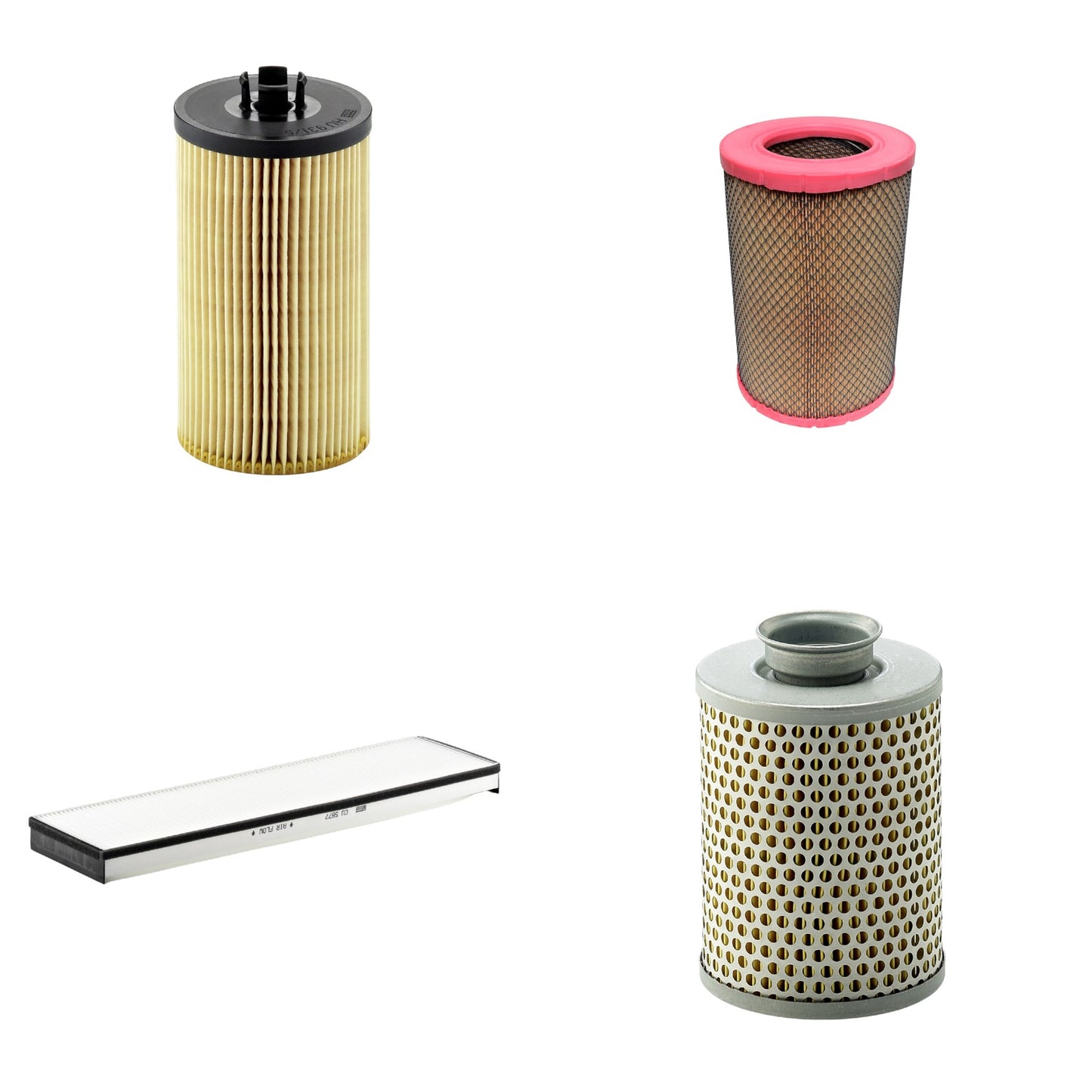 Kit Filtros de Ar Combustível Cabine Ar Condicionado Óleo - Mann-Filter - C27844/1 - CU5877 - HU931/5x - P919/7 - (1)