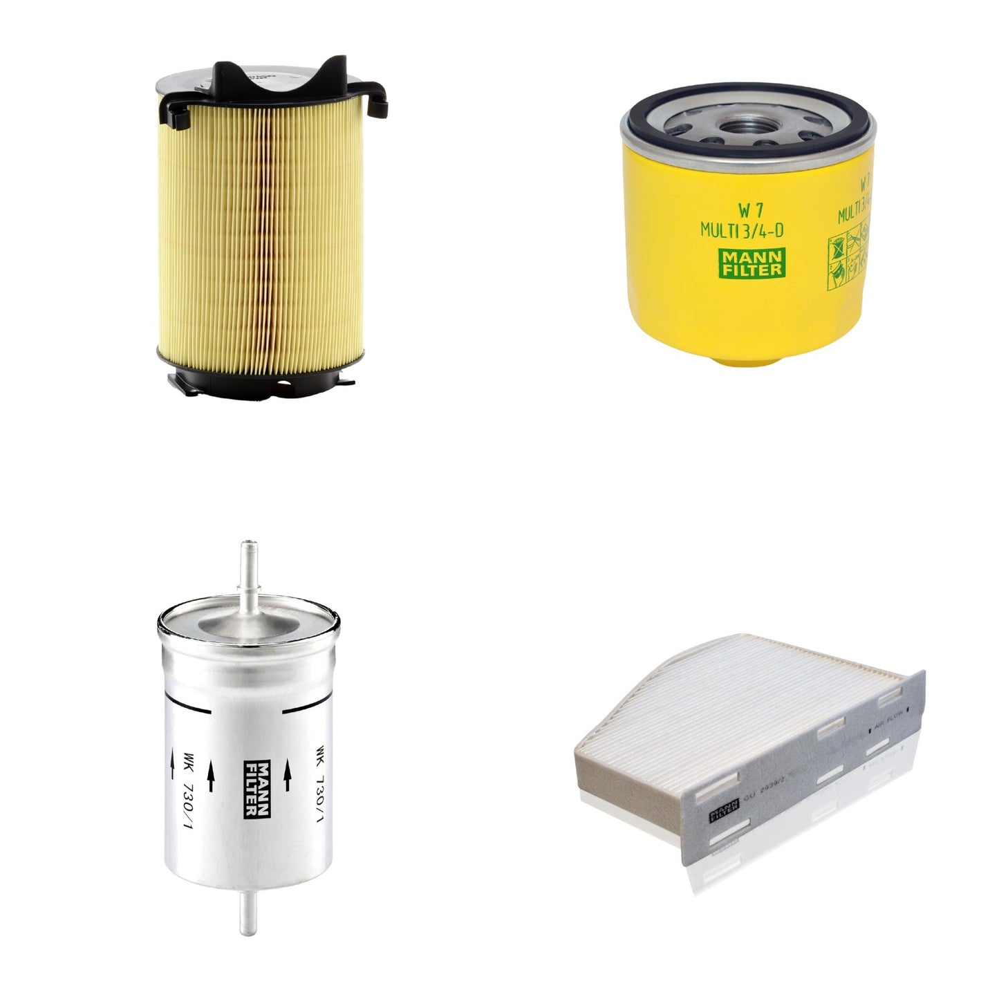Kit Filtros de Ar Combustível Cabine Ar Condicionado Óleo - Mann-Filter - C14130 - CU2939/2 - W7MULTI3/4-D - WK730/1 - (1)
