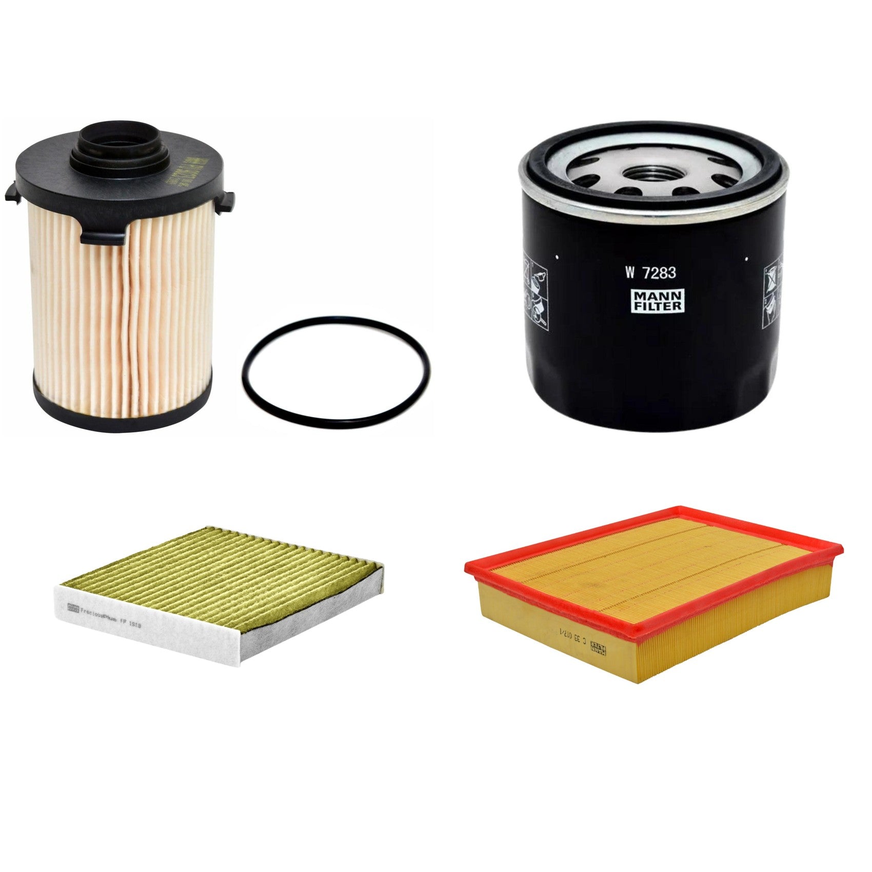 Kit Filtros de Ar Combustível Cabine Ar Condicionado Óleo - Mann-Filter - C33017/1 - FP1919 - PU9023Z - W7283 - (1)