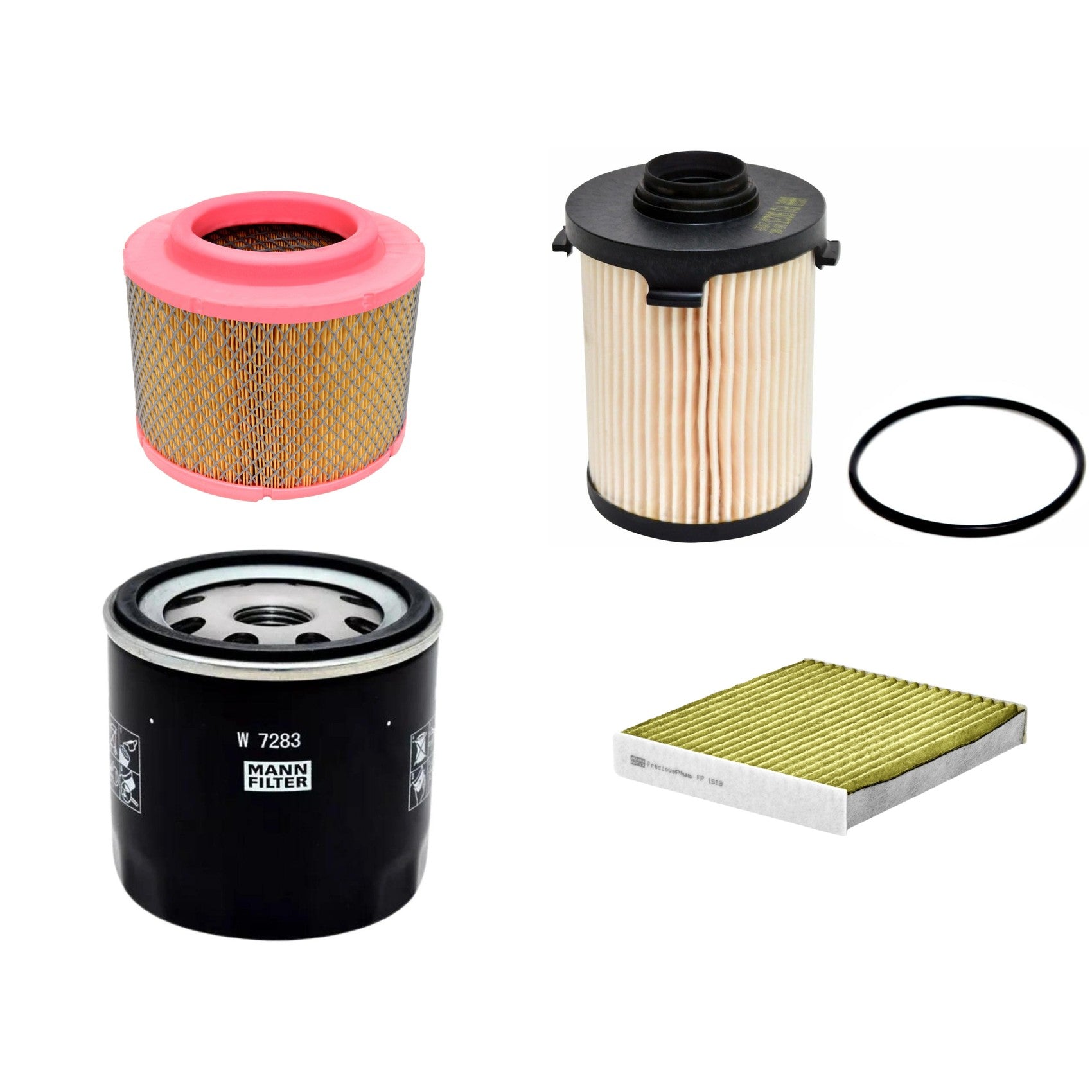 Kit Filtros de Ar Combustível Cabine Ar Condicionado Óleo - Mann-Filter - C23107/1 - FP1919 - PU9023Z - W7283 - (1)