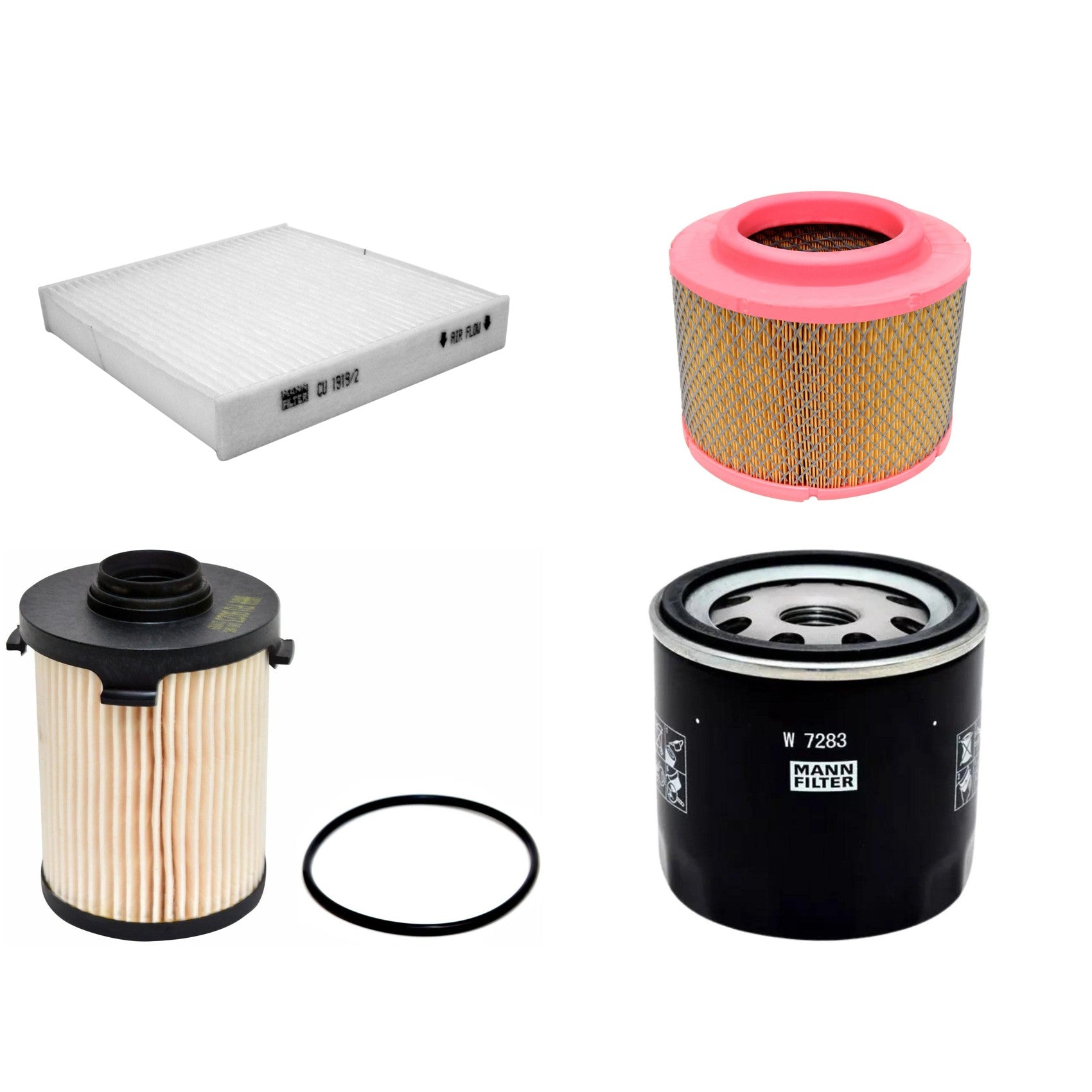 Kit Filtros de Ar Combustível Cabine Ar Condicionado Óleo - Mann-Filter - C23107/1 - CU1919/2 - PU9023Z - W7283 - (1)