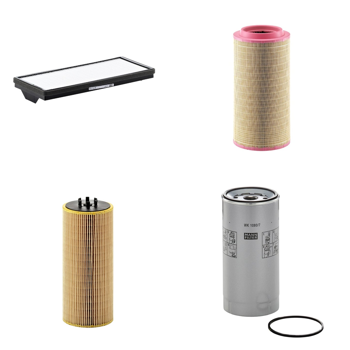 Kit Filtros de Ar Combustível Cabine Ar Condicionado Óleo - Mann-Filter - C271340 - CU4469 - HU12110x - WK1080/7x - (1)