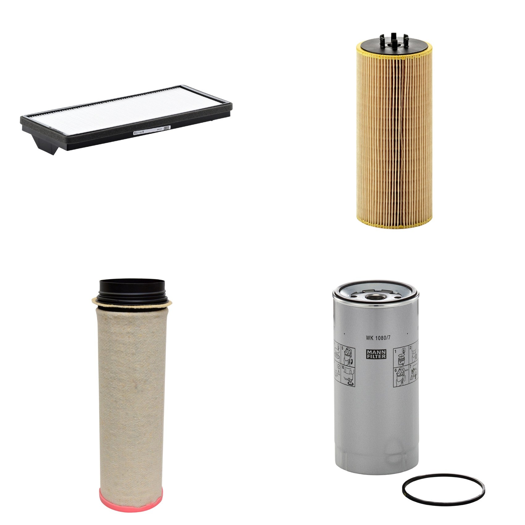 Kit Filtros de Ar Combustível Cabine Ar Condicionado Óleo - Mann-Filter - CF1651 - CU4469 - HU12110x - WK1080/7x - (1)