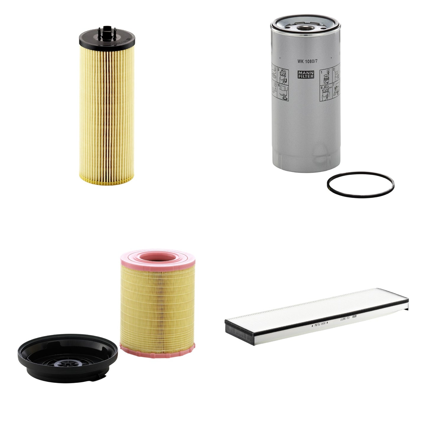 Kit Filtros de Ar Combustível Cabine Ar Condicionado Óleo - Mann-Filter - C29010KIT - CU5877 - HU945/2x - WK1080/7x - (1)