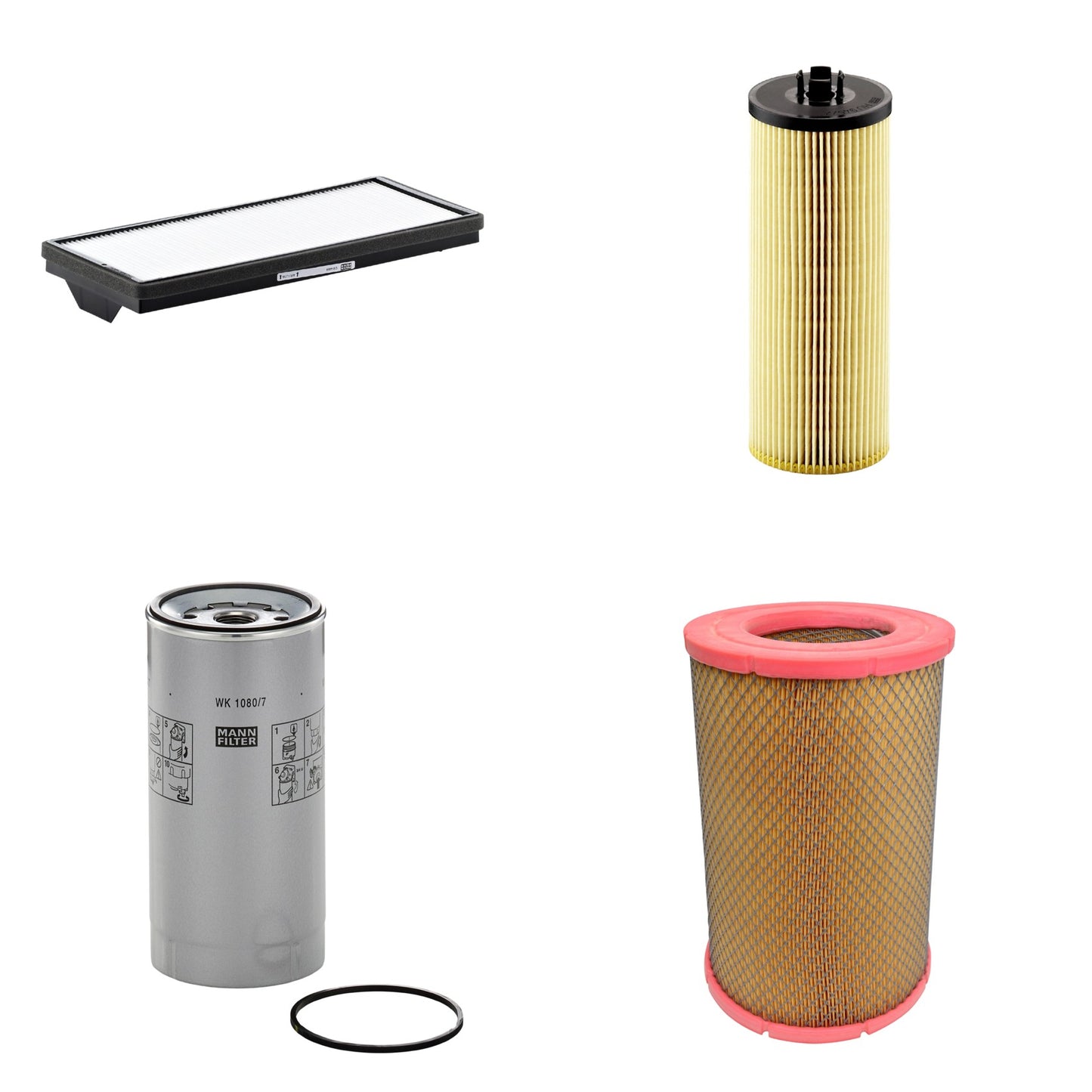 Kit Filtros de Ar Combustível Cabine Ar Condicionado Óleo - Mann-Filter - C27902 - CU4469 - HU945/2x - WK1080/7x - (1)