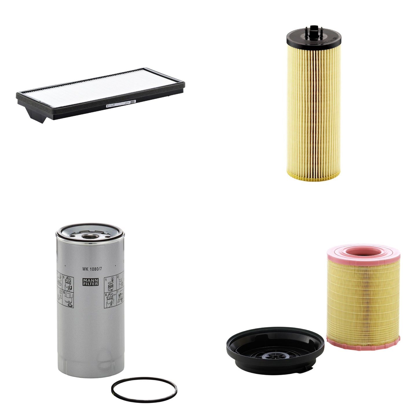 Kit Filtros de Ar Combustível Cabine Ar Condicionado Óleo - Mann-Filter - C29010KIT - CU4469 - HU945/2x - WK1080/7x - (1)