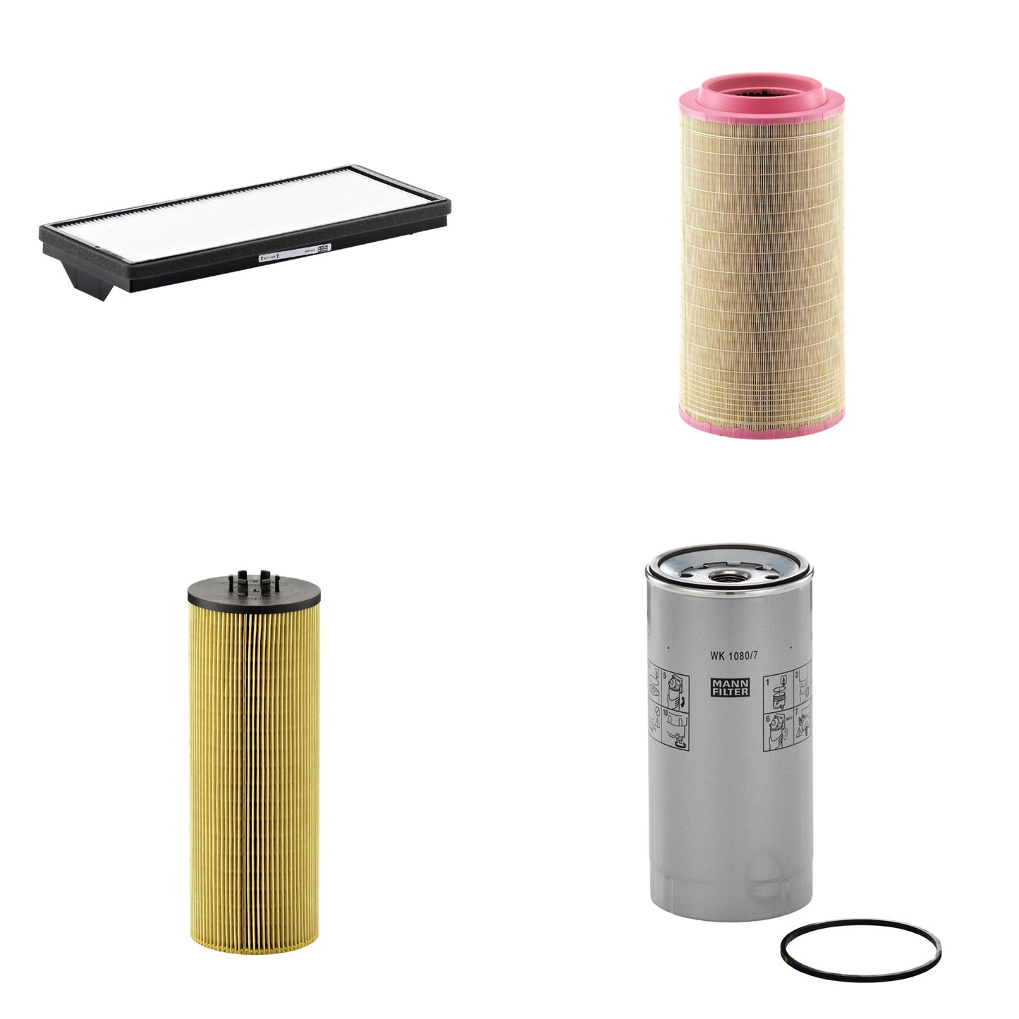 Kit Filtros de Ar Combustível Cabine Ar Condicionado Óleo - Mann-Filter - C271340 - CU4469 - HU12140x - WK1080/7x - (1)