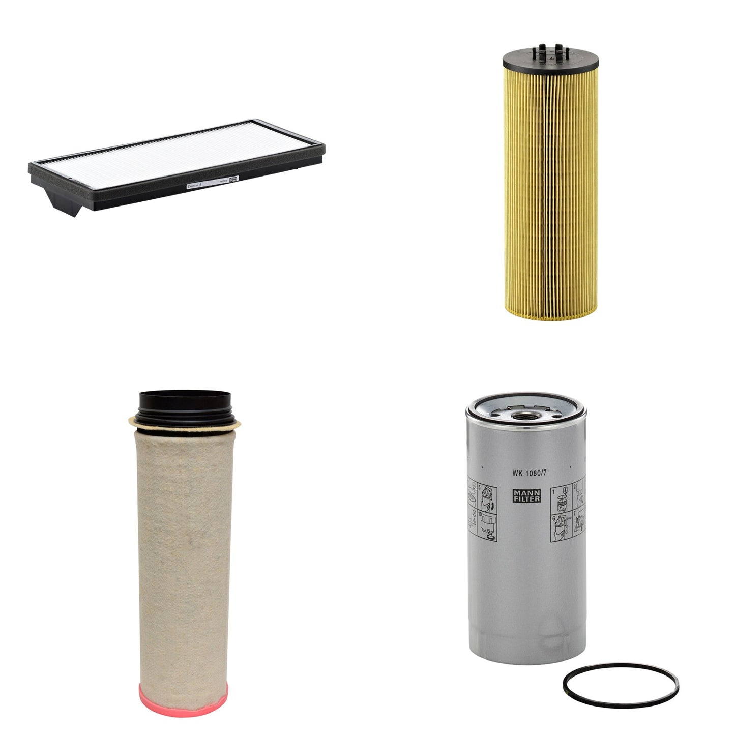 Kit Filtros de Ar Combustível Cabine Ar Condicionado Óleo - Mann-Filter - CF1651 - CU4469 - HU12140x - WK1080/7x - (1)