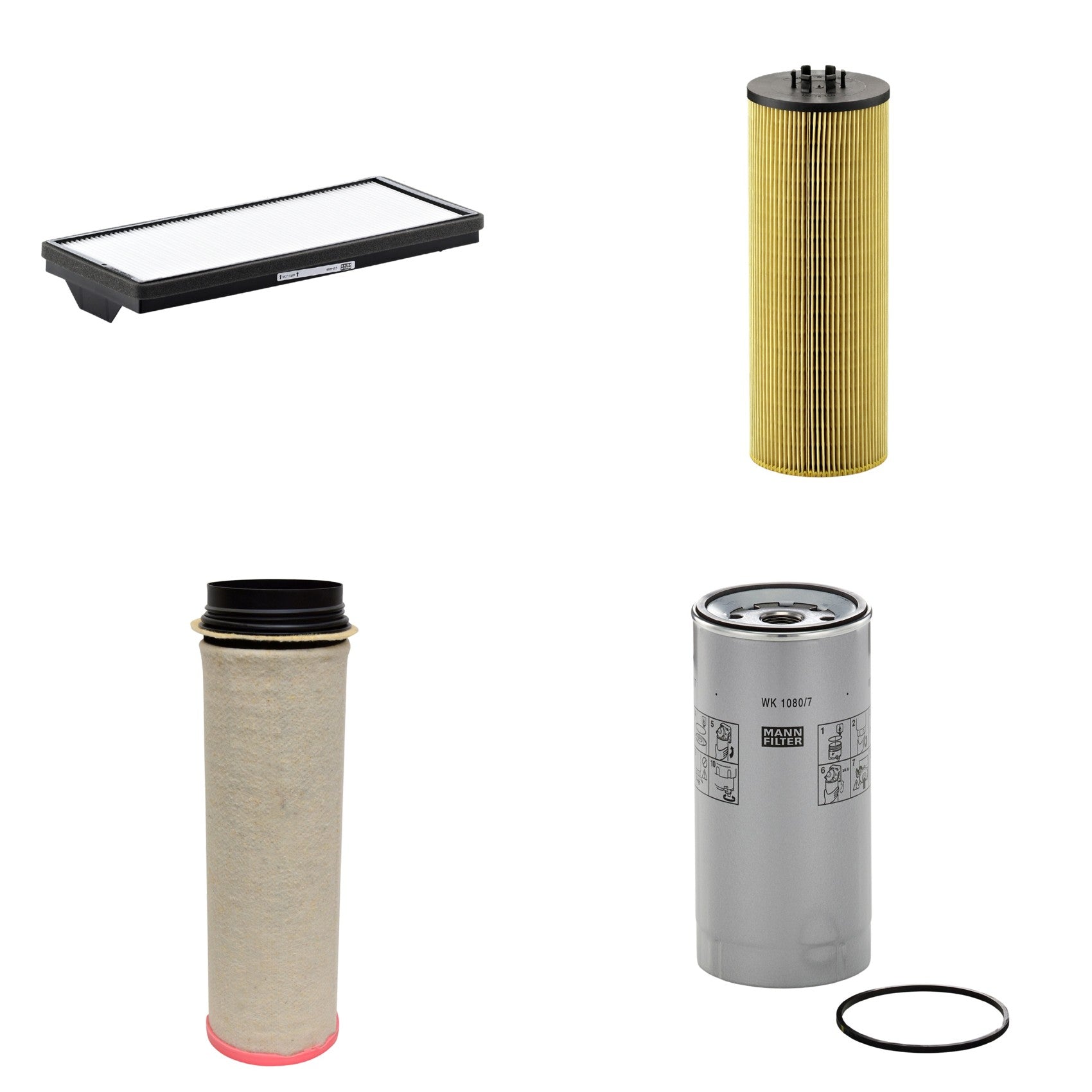 Kit Filtros de Ar Combustível Cabine Ar Condicionado Óleo - Mann-Filter - CF1651 - CU4469 - HU12140x - WK1080/7x - (1)