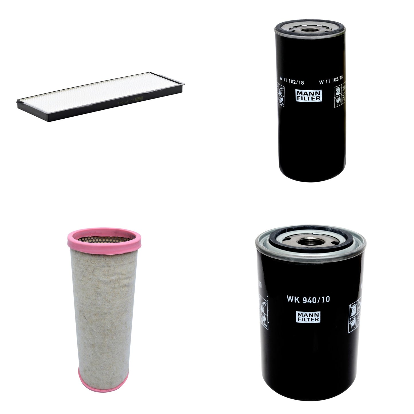 Kit Filtros de Ar Combustível Cabine Ar Condicionado Óleo - Mann-Filter - CF1711 - CU37001 - W11102/18 - WK940/10 - (1)