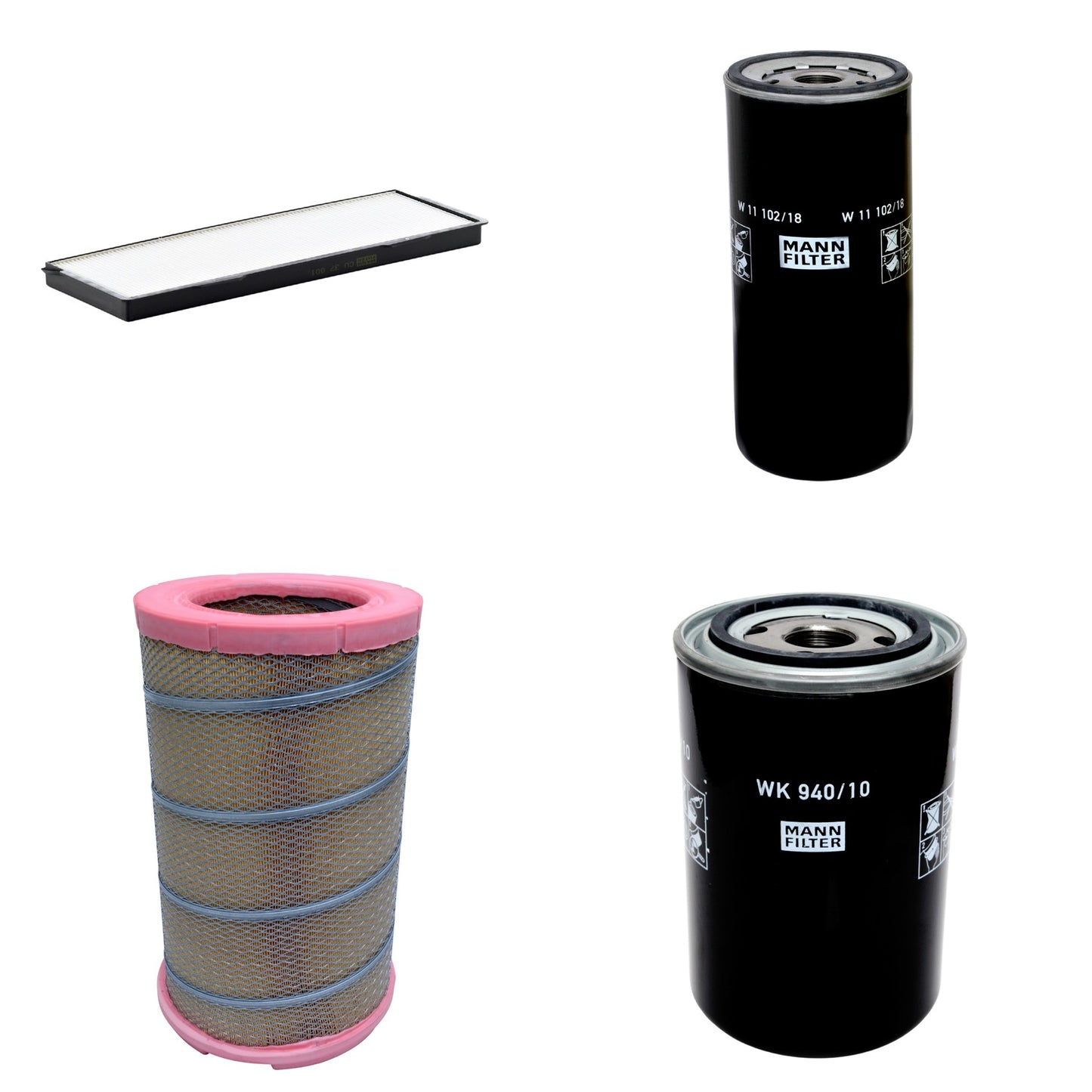 Kit Filtros de Ar Combustível Cabine Ar Condicionado Óleo - Mann-Filter - C301622 - CU37001 - W11102/18 - WK940/10 - (1)
