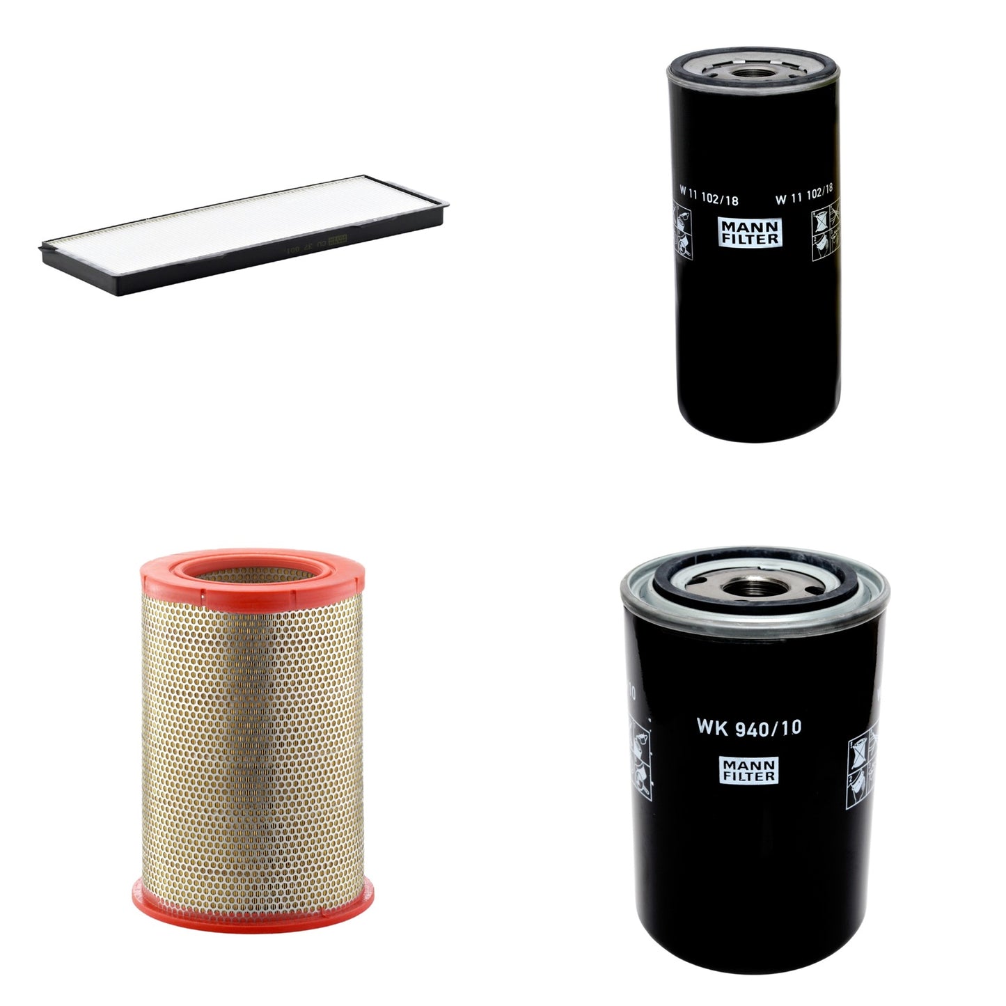 Kit Filtros de Ar Combustível Cabine Ar Condicionado Óleo - Mann-Filter - C301359 - CU37001 - W11102/18 - WK940/10 - (1)
