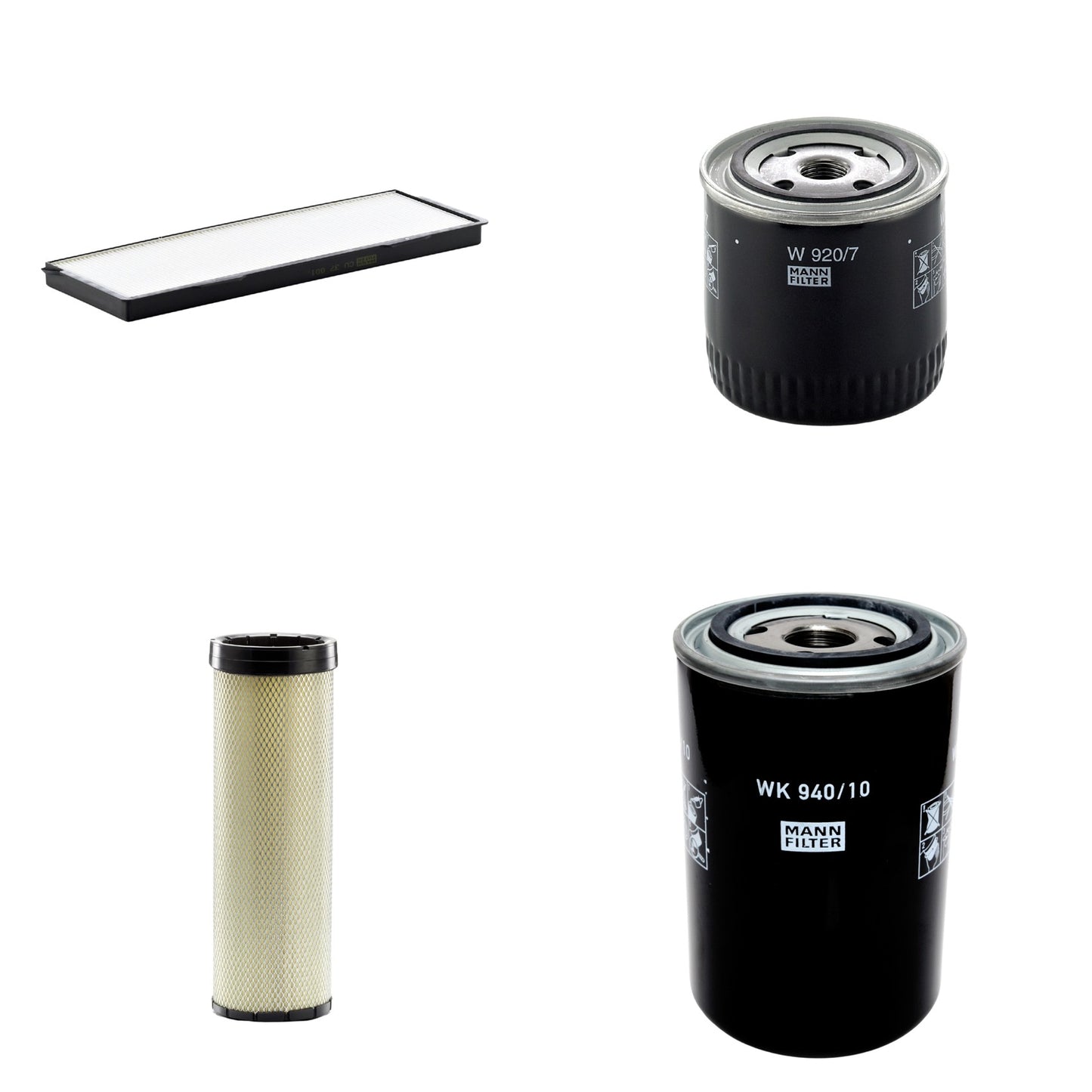 Kit Filtros de Ar Combustível Cabine Ar Condicionado Óleo - Mann-Filter - CF1720 - CU37001 - W920/7 - WK940/10 - (1)
