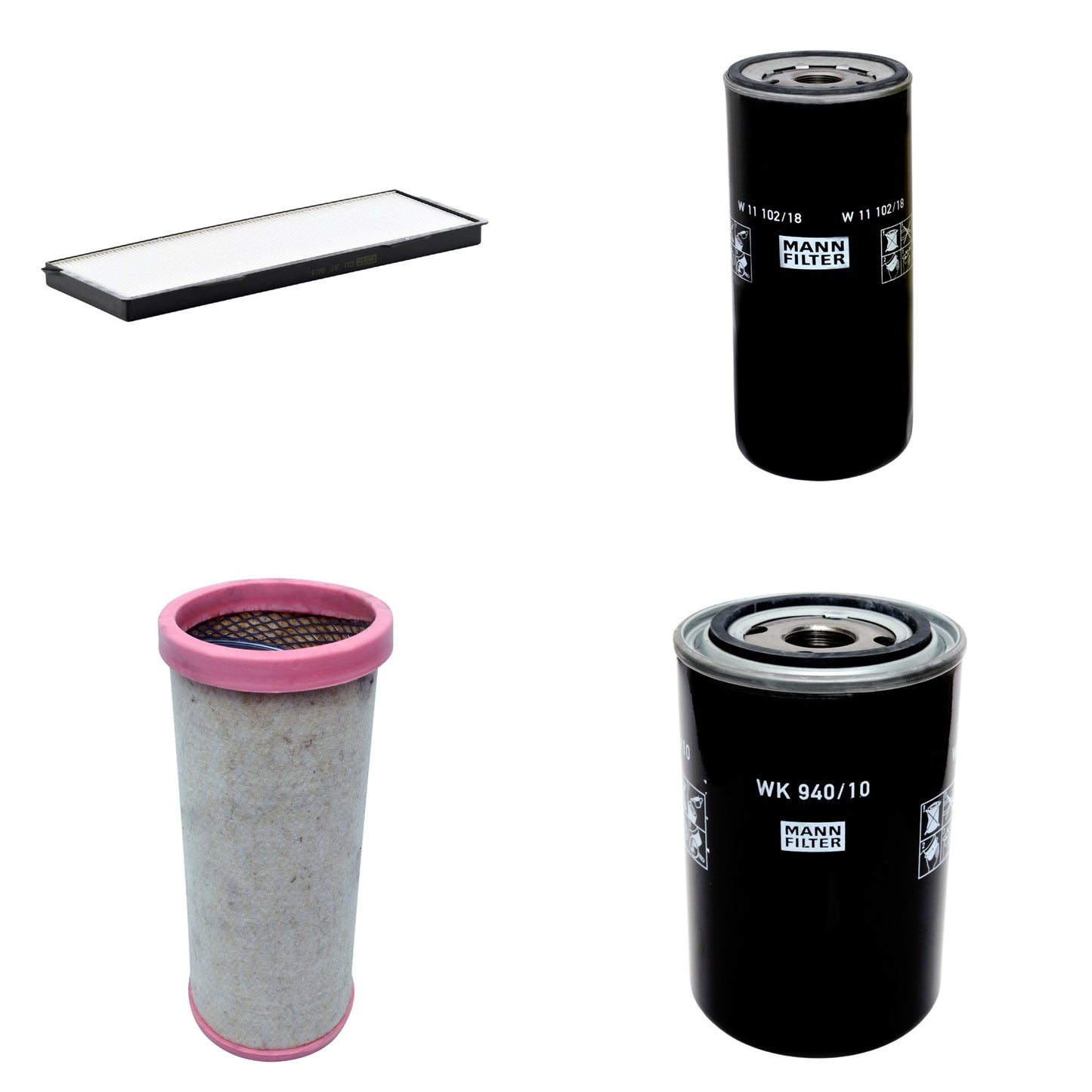 Kit Filtros de Ar Combustível Cabine Ar Condicionado Óleo - Mann-Filter - CF1710 - CU37001 - W11102/18 - WK940/10 - (1)