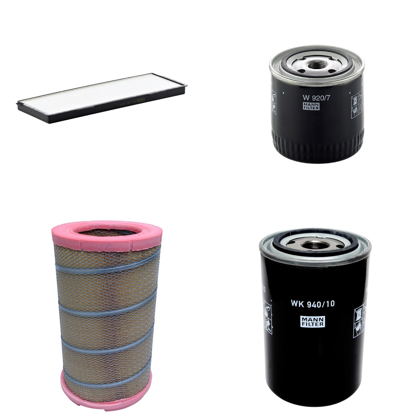 Kit Filtros de Ar Combustível Cabine Ar Condicionado Óleo - Mann-Filter - C301622 - CU37001 - W920/7 - WK940/10 - (1)
