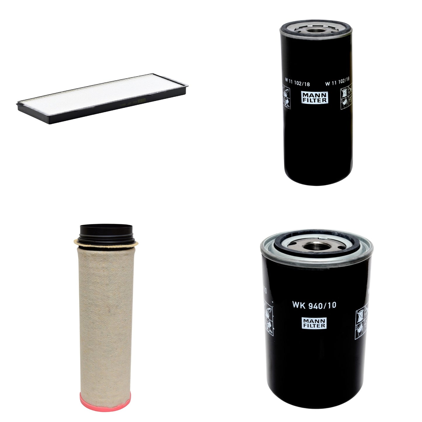 Kit Filtros de Ar Combustível Cabine Ar Condicionado Óleo - Mann-Filter - CF1651 - CU37001 - W11102/18 - WK940/10 - (1)