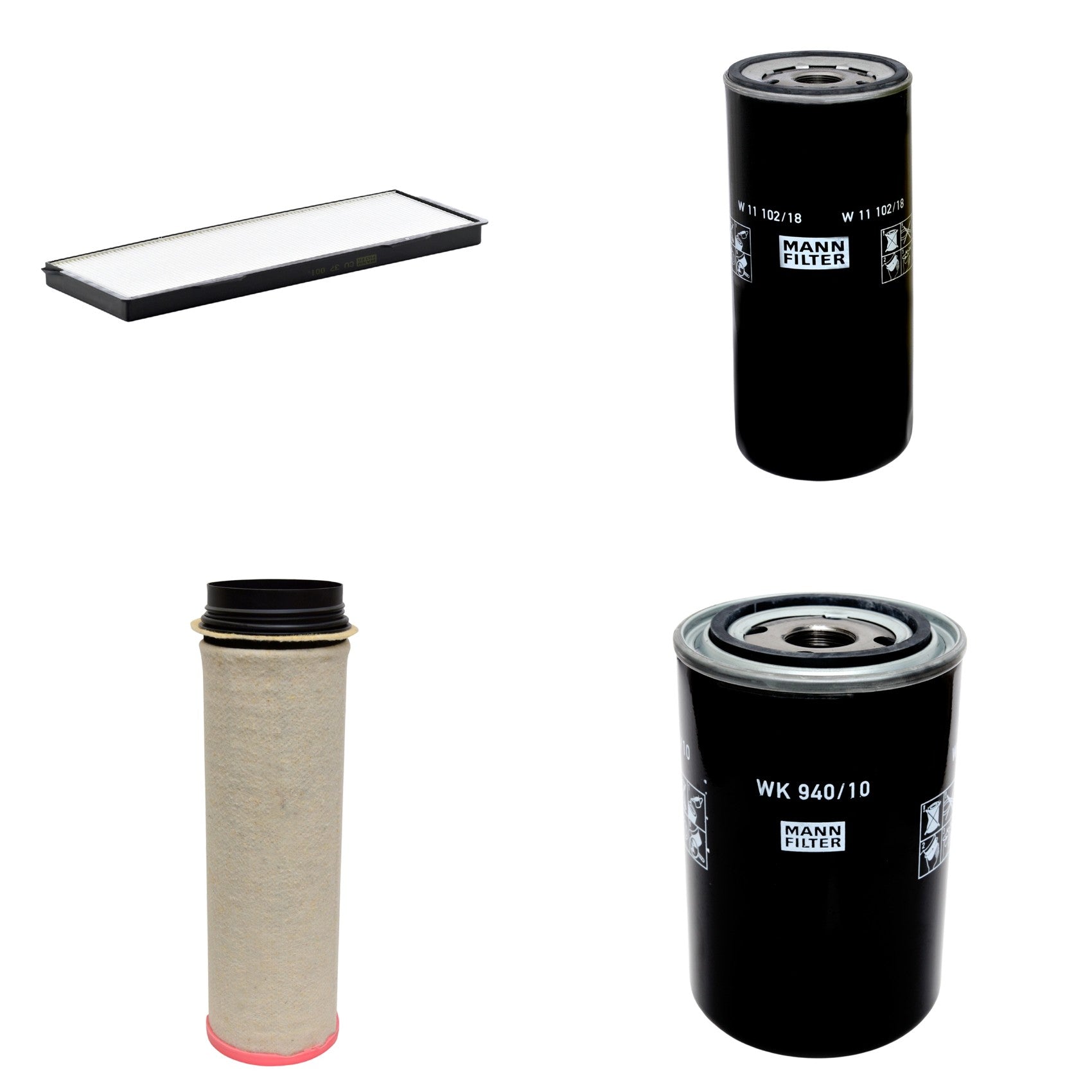 Kit Filtros de Ar Combustível Cabine Ar Condicionado Óleo - Mann-Filter - CF1651 - CU37001 - W11102/18 - WK940/10 - (1)