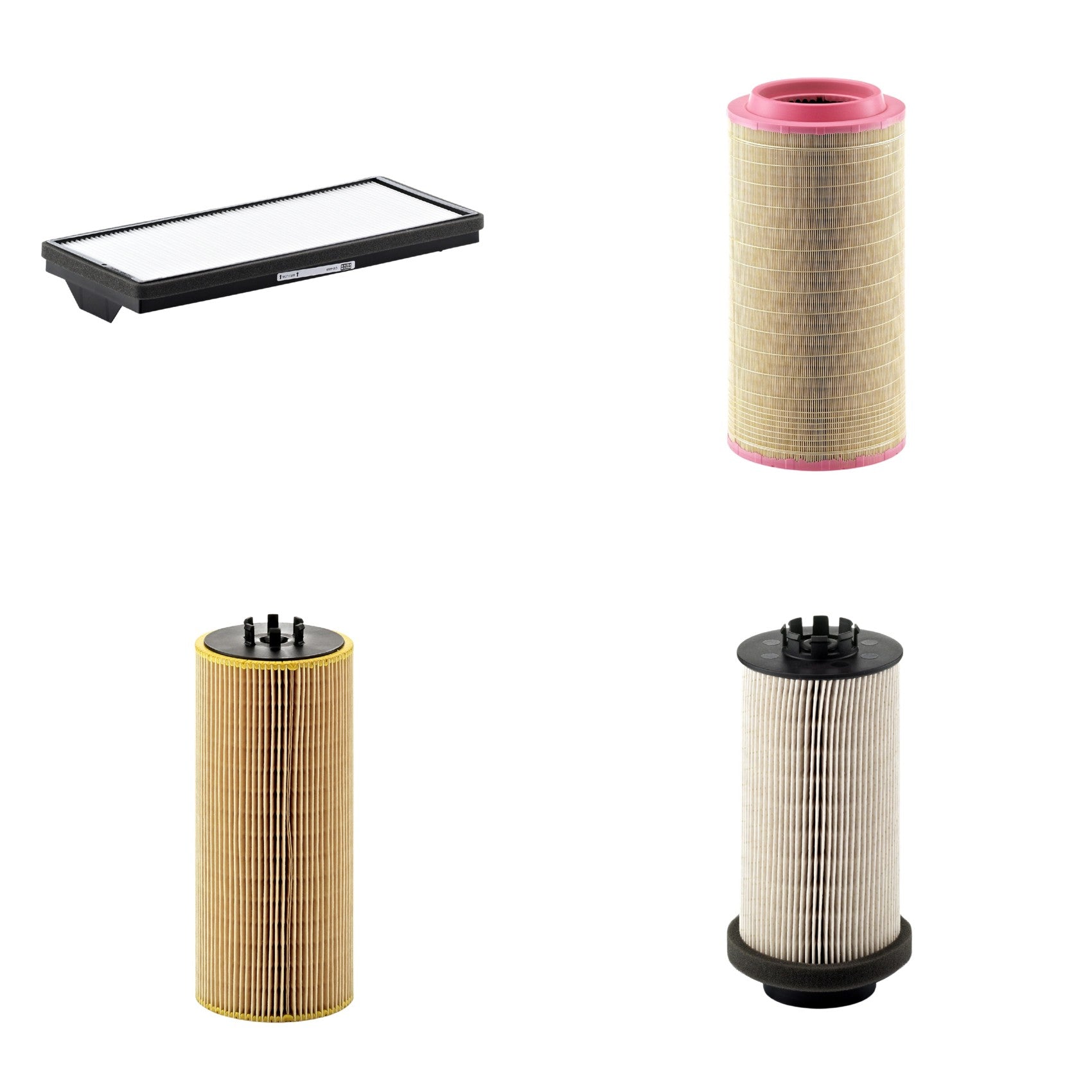 Kit Filtros de Ar Combustível Cabine Ar Condicionado Óleo - Mann-Filter - C271340 - CU4469 - HU12110x - PU999/1x - (1)
