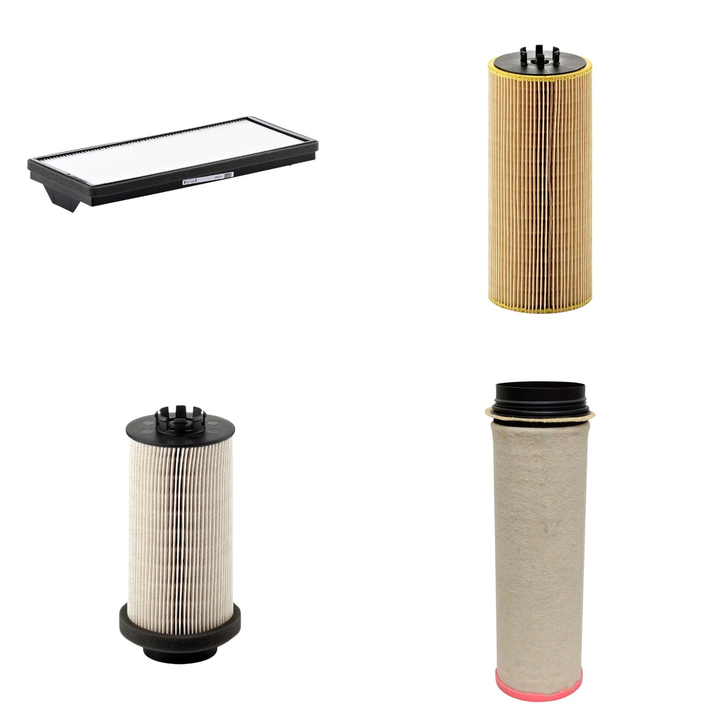 Kit Filtros de Ar Combustível Cabine Ar Condicionado Óleo - Mann-Filter - CF1651 - CU4469 - HU12110x - PU999/1x - (1)